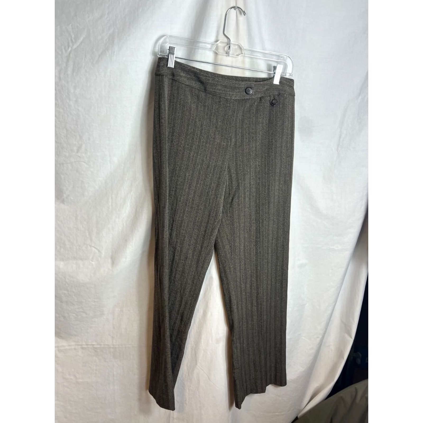 Alfani Alfani Sloane City Dress Pants Women Size 6 P Brown Pin Stripe 31" Inseam NEW WPL 806 Size 28" / US 6 / IT 42 - 4 Thumbnail