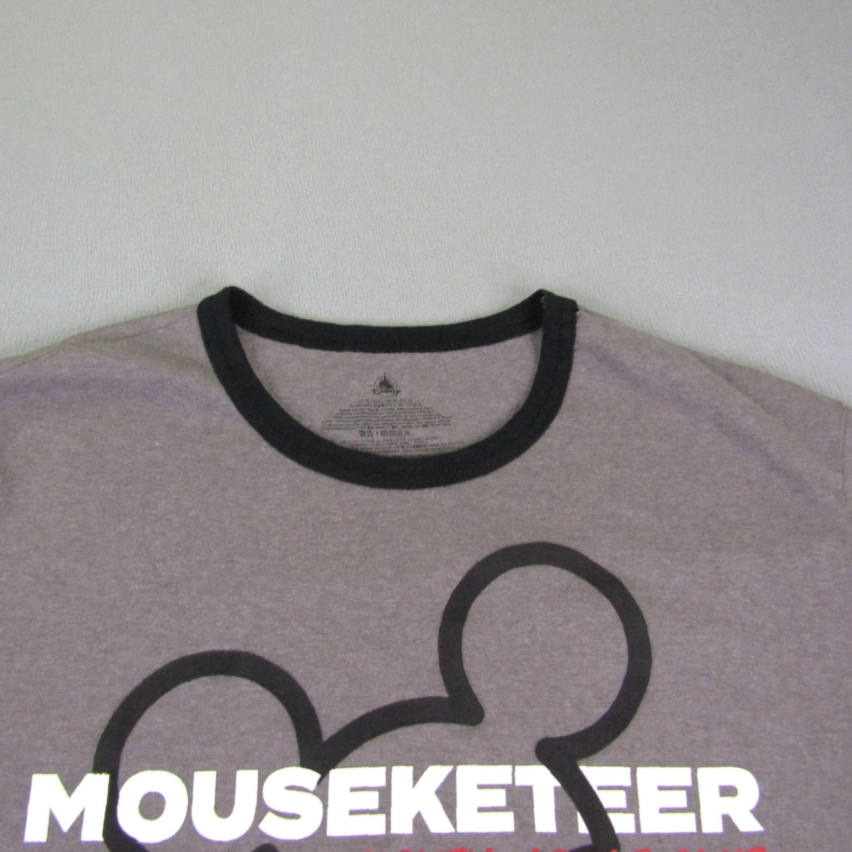 Disney VINTAGE Disney Shirt Mens XL Gray Mickey Mouse Club Mouseketeer Ringer Tee Crew Neck Short Sleeve Cotton Logo 90s Mens Size US XL / EU 56 / 4 - 2 Thumbnail