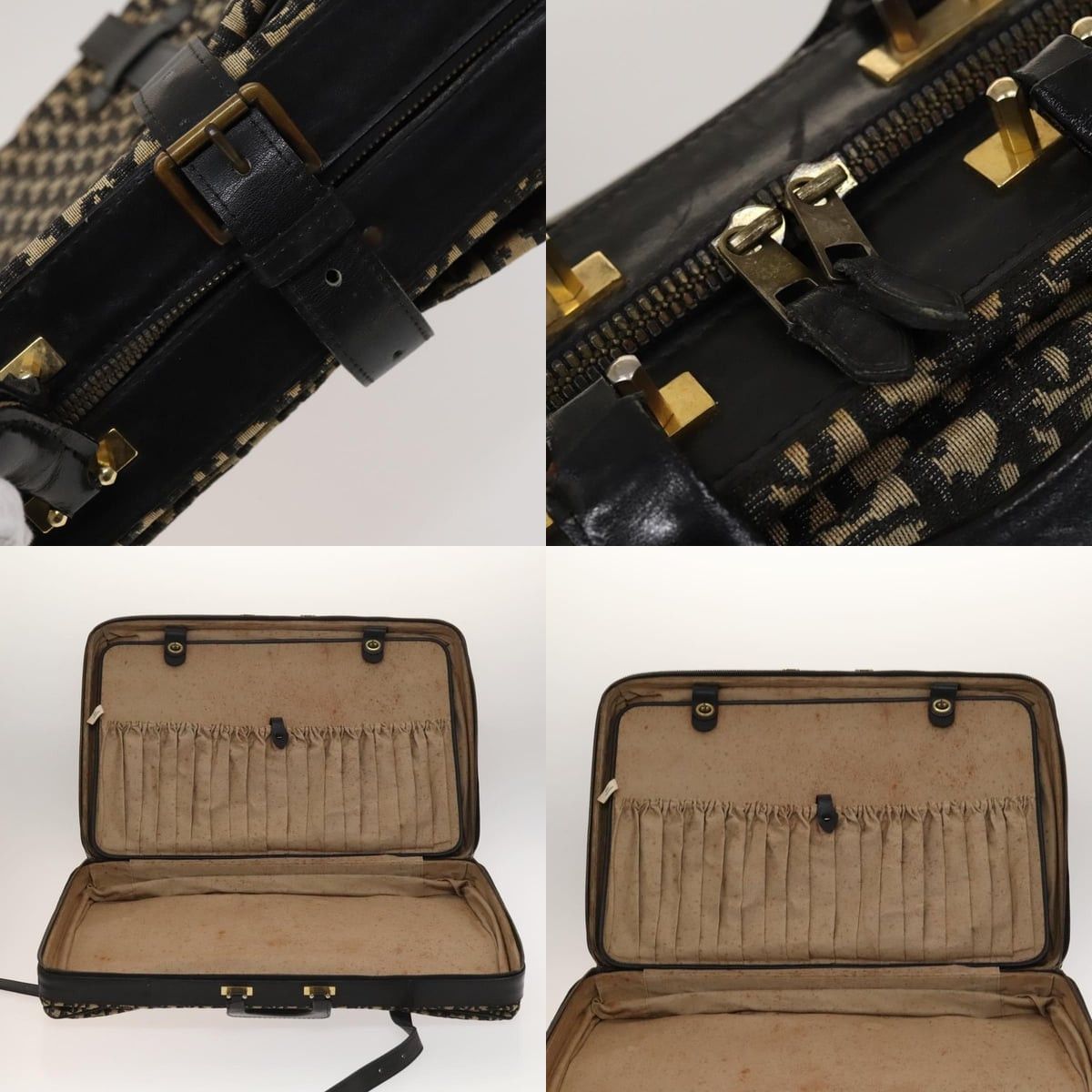 Dior DIOR Trotter Canvas Trunk Navy Gold Size ONE SIZE - 11 Thumbnail