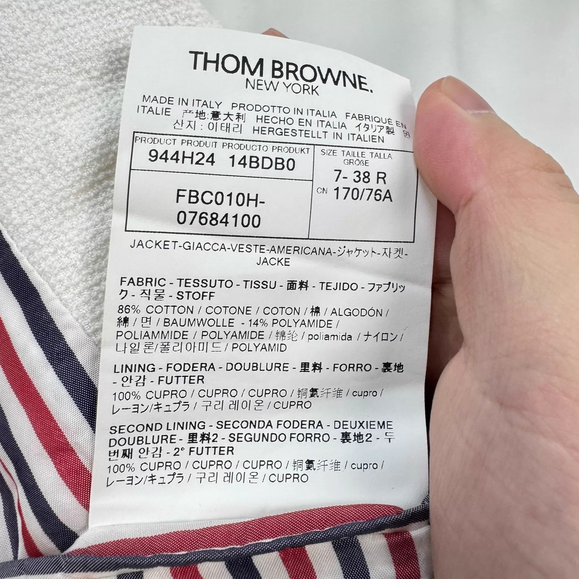 Thom Browne TB Double Armband Color Stripe Blazer 38 98 New Size XS / US 0-2 / IT 36-38 - 7 Thumbnail