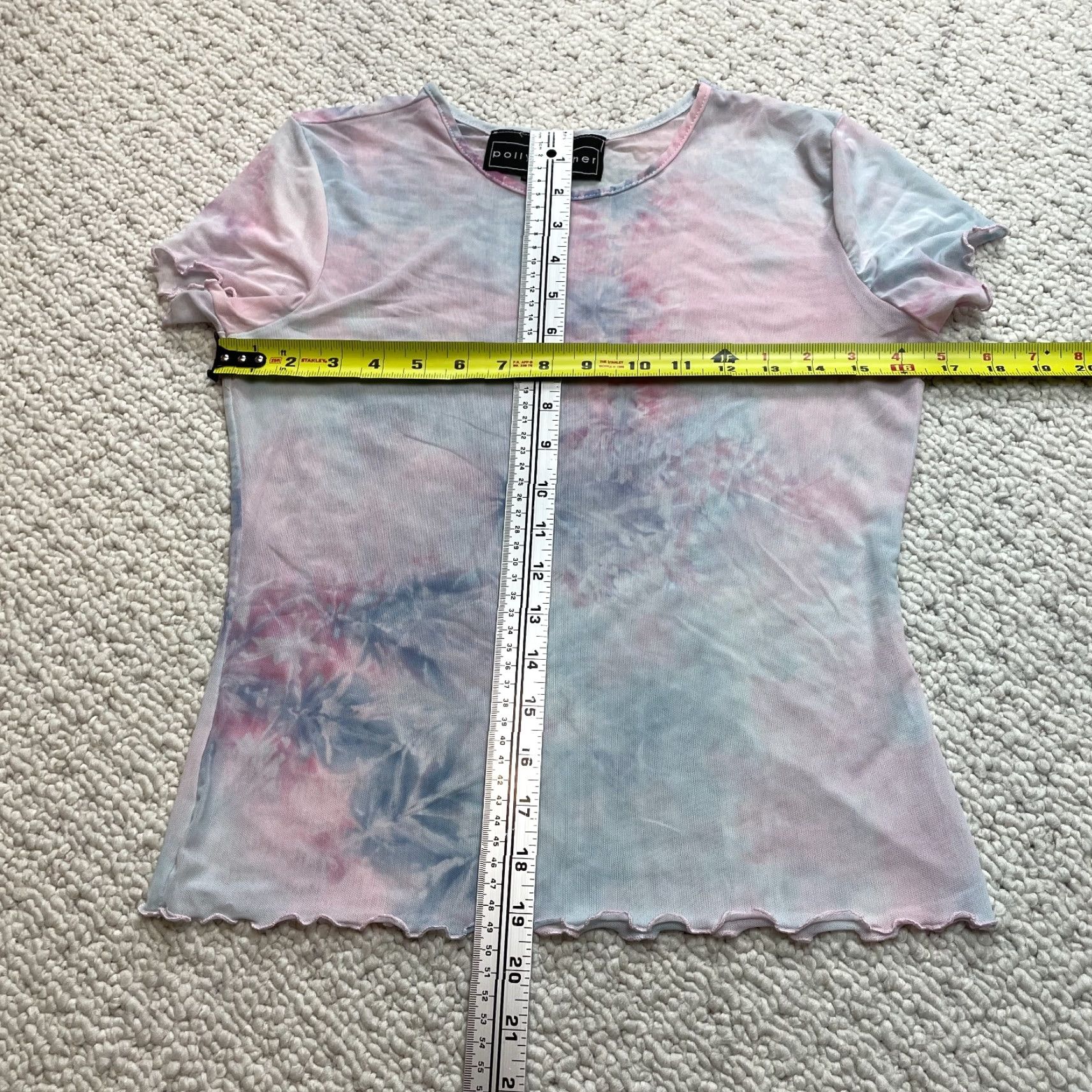 Vintage VINTAGE? No, Polly Esther T Shirt Womens Small Colrful TieDye Short Sleeve Stretch Casual Top Size S / US 4 / IT 40 - 3 Thumbnail