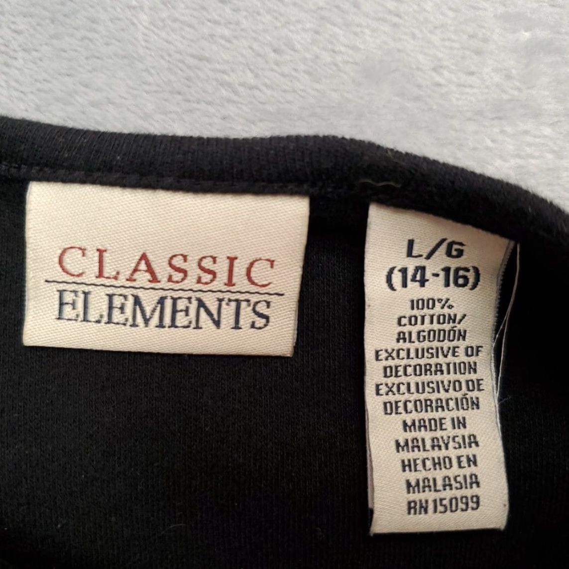 Vintage VINTAGE Classic Elements Top Women L Black Cotton Embroidered Floral Cottage Y2K Shirt Womens Size L / US 10 / IT 46 - 4 Thumbnail