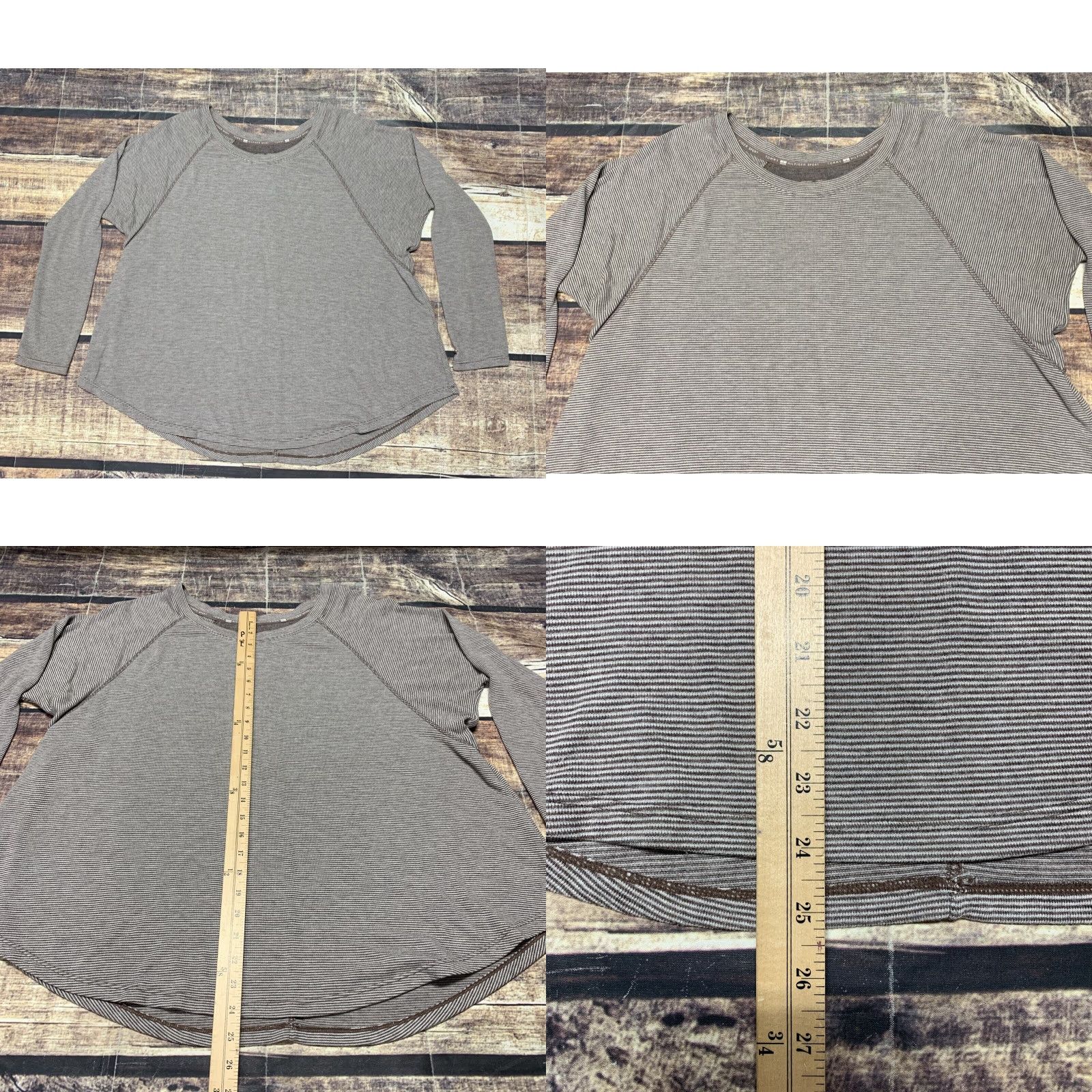 Tommy Hilfiger Tommy Hilfiger Pullover Woman’s Soft Top Casual Brown White Stripe Size M Size M / US 6-8 / IT 42-44 - 8 Thumbnail