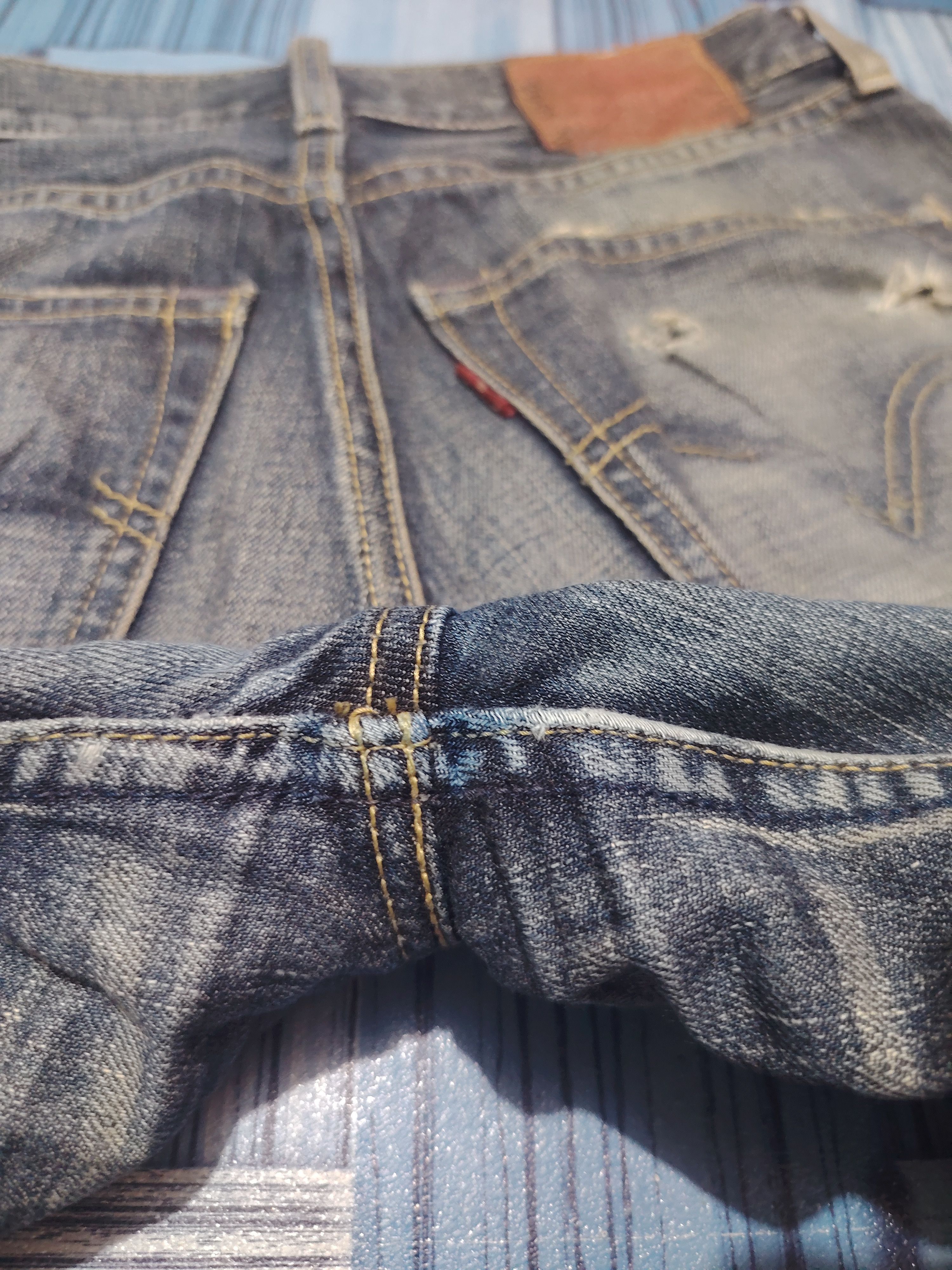 Levi's Vtg Levis 502 Distressed Jeans Size US 29 - 20 Thumbnail