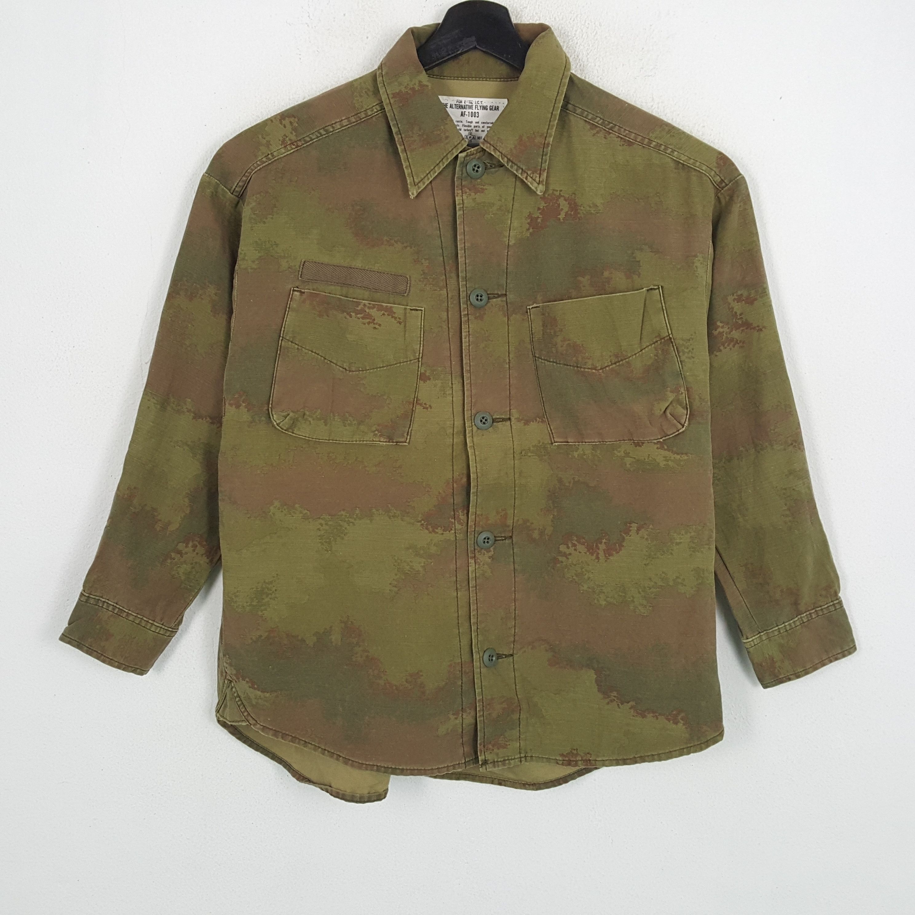 RNA Inc Japanese Brand Camo Style Casual Shirt