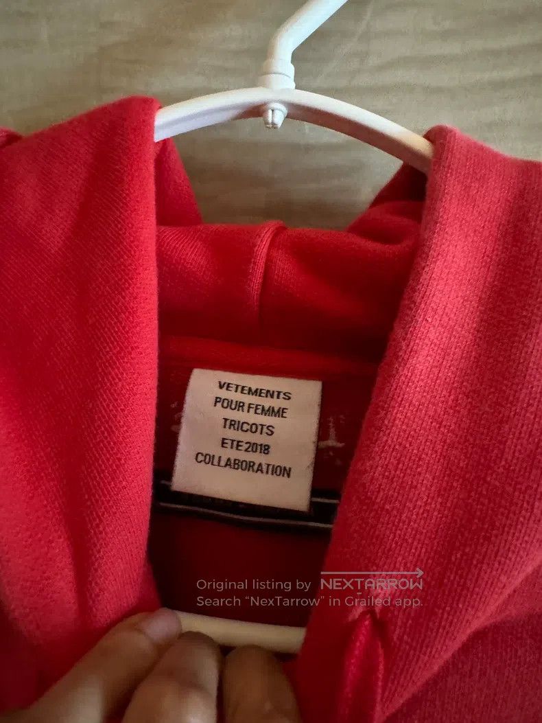 Vetements Vetements Red fake two-piece hoodie Size US M / EU 48-50 / 2 - 2 Thumbnail
