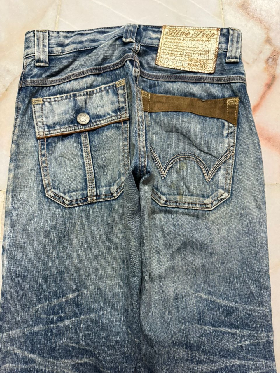 Edwin 💥Insane💥90s Style Edwin Blue Trip Rusty Mudwash Bushpants Size US 29 - 14 Thumbnail