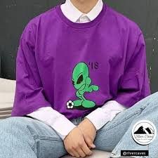 image of Gosha Rubchinskiy Alien Tee in Purple, Men's (Size XS)