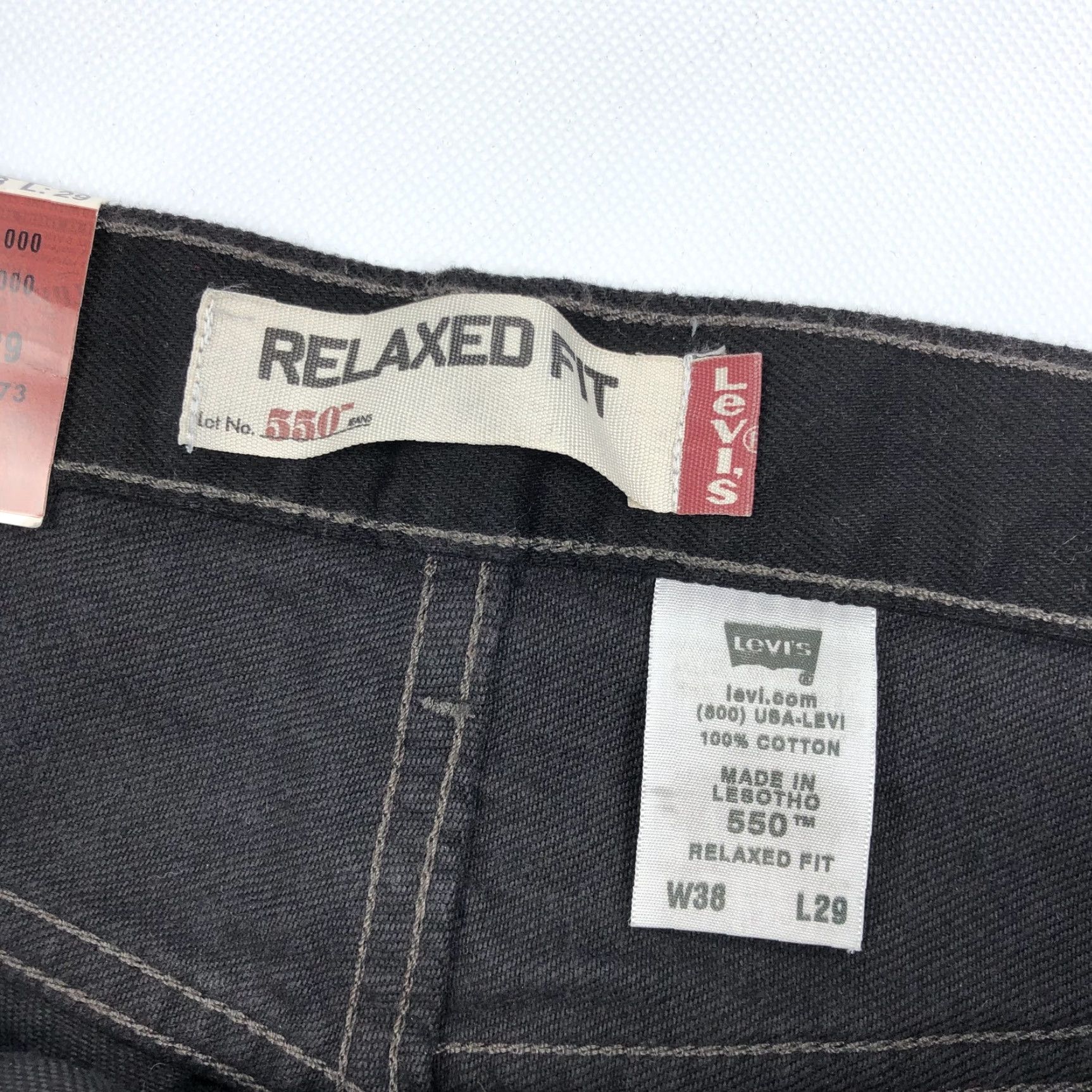 Levi's VINTAGE Levi's 550 Relaxed Fit Jeans Black 38x29 Mens NWT Modern Classic 5-Pocket Denim Blue? Size US 38 / EU 54 - 6 Thumbnail