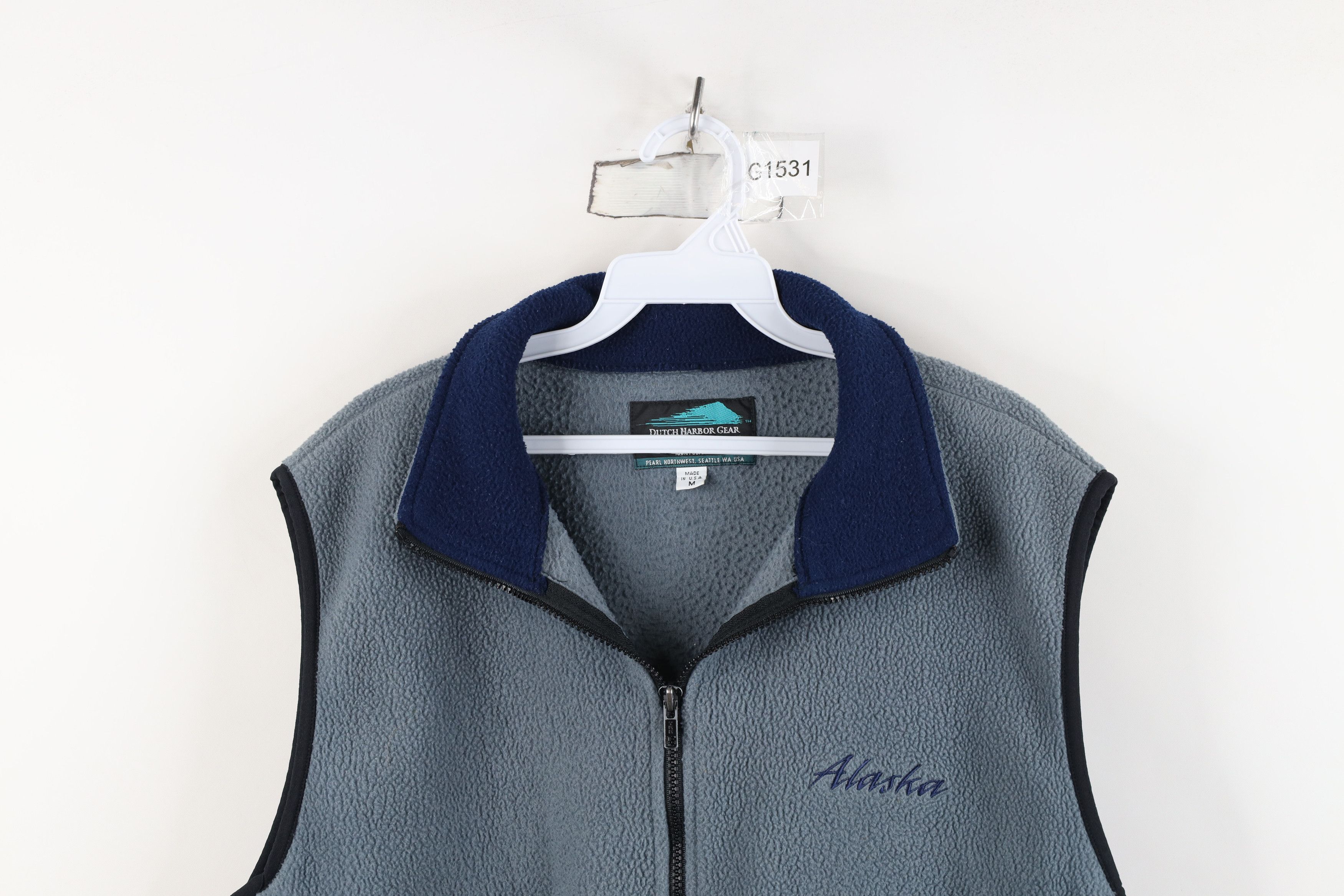 Vintage Vintage 90s Streetwear Alaska Vest Jacket Steel Blue USA Size M / US 6-8 / IT 42-44 - 2 Thumbnail