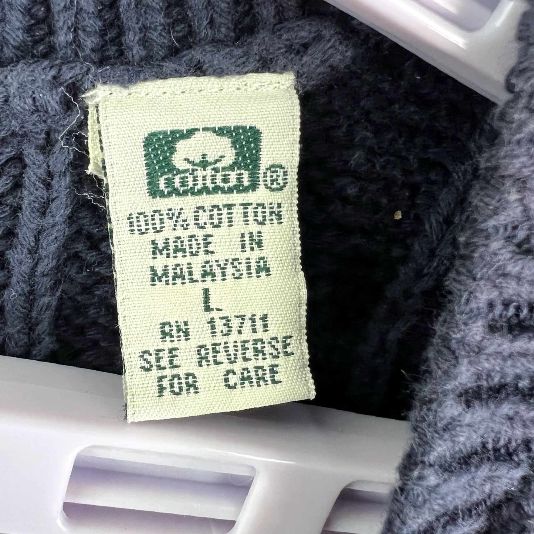 Vintage VINTAGE John Ashford Golf Cable Knit Pullover Vest Sweater Mens Size L Blue Cotton 90s Preppy Size US L / EU 52-54 / 3 - 5 Thumbnail