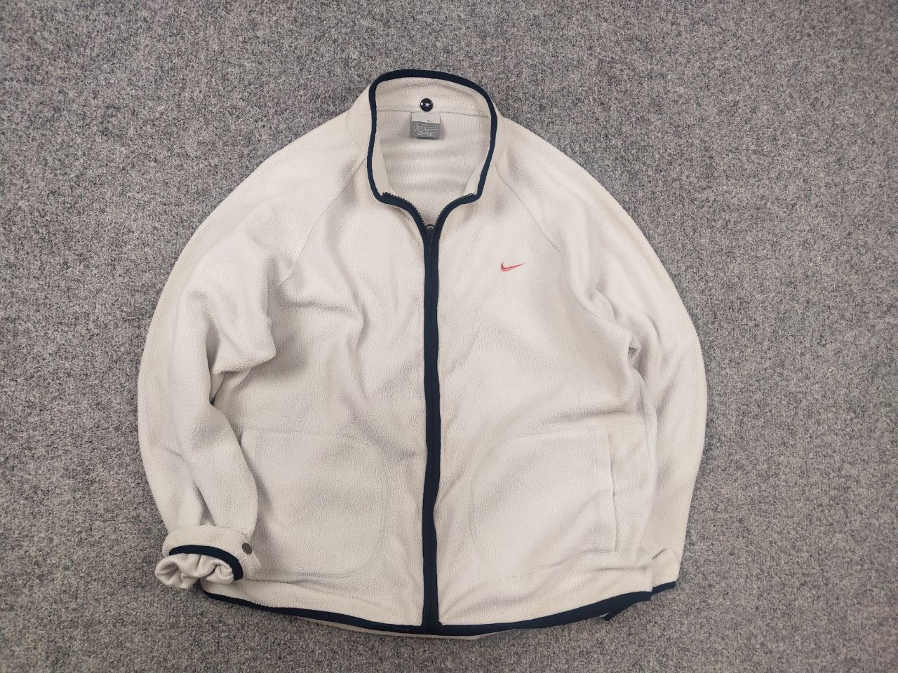 Nike Vintage Y2K Style Nike fleece Pullover zip Pocket Jacket Size L / US 10 / IT 46 - 3 Thumbnail