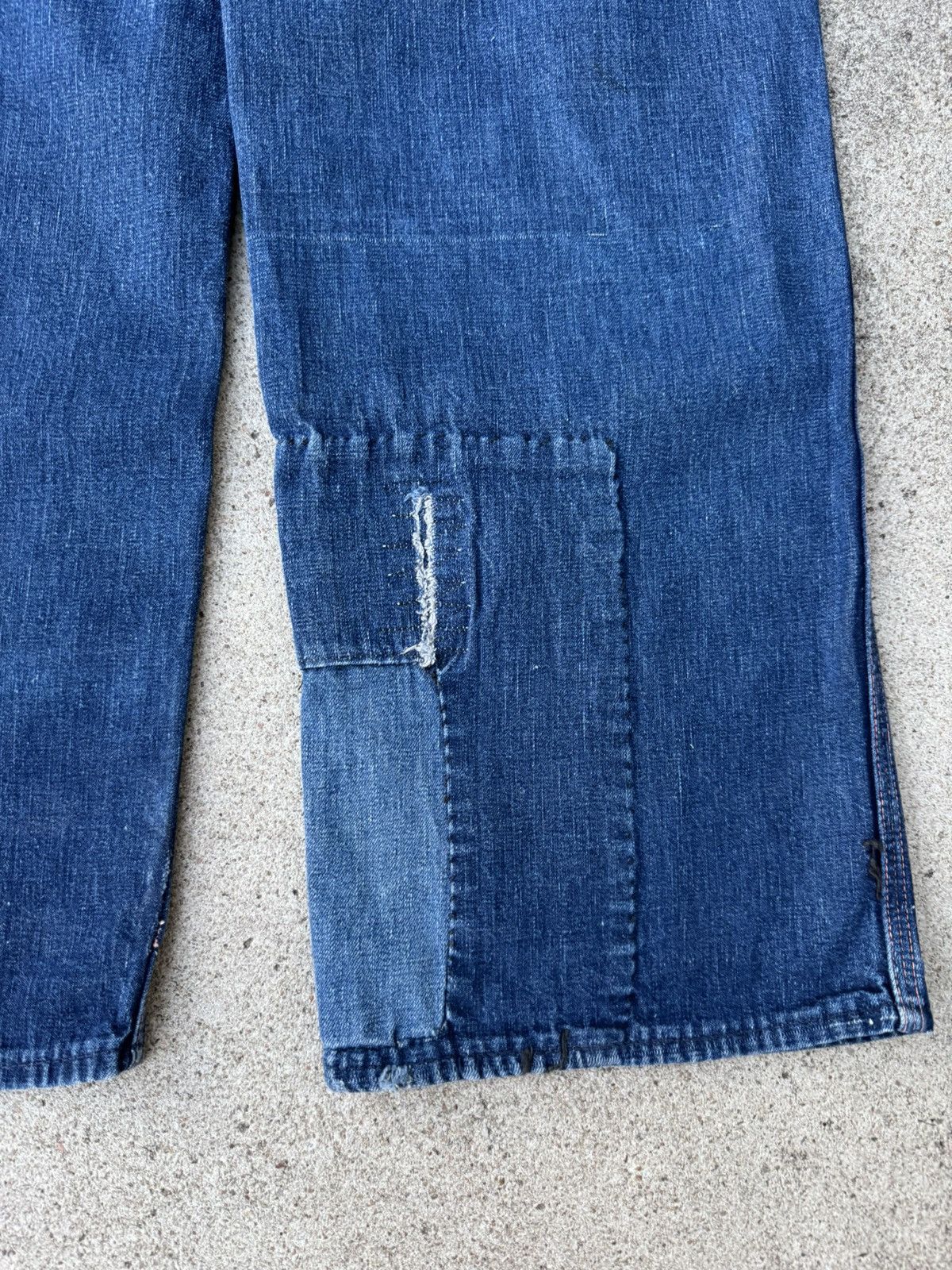 Vtg 50s Pioneer Workwear Carpenter Denim Pants Jeans 30x28.5