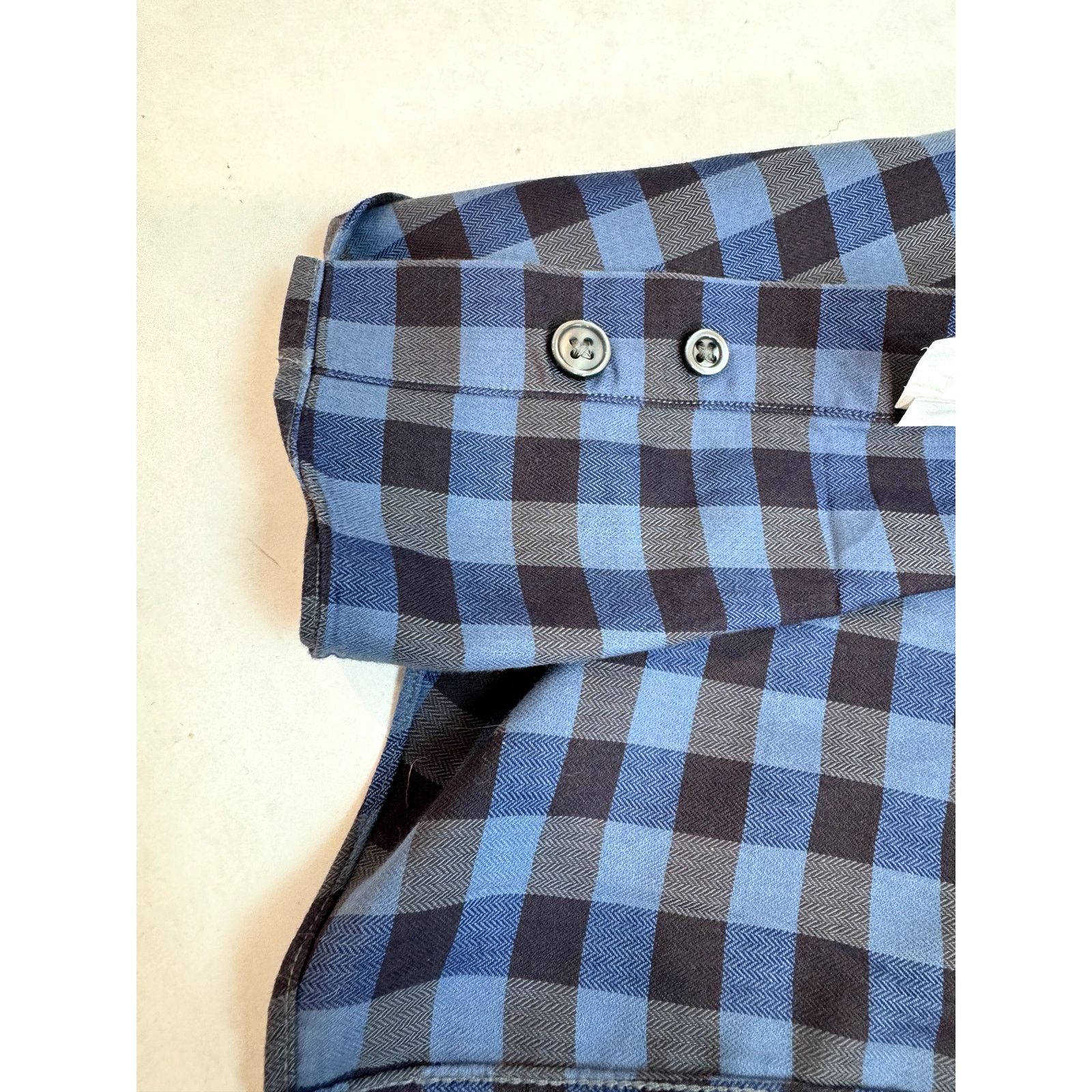 Other MSL Men's Checkered Button Down Shirt Blue 100% Cotton XL Size US XL / EU 56 / 4 - 9 Thumbnail