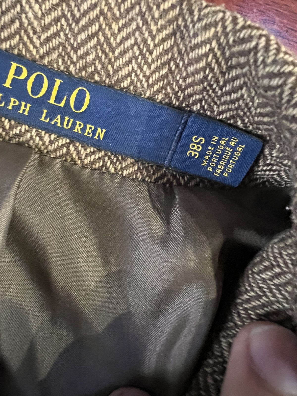 Polo Ralph Lauren Herringbone Tweed Sport Coat Size 38S - 5 Thumbnail