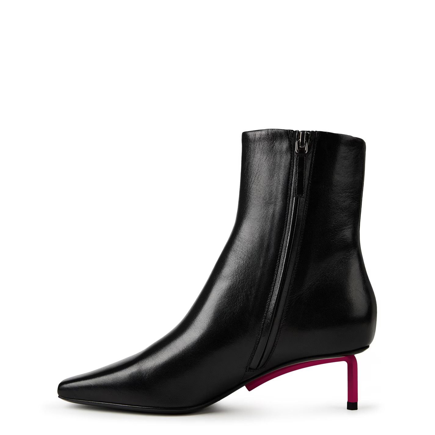 Off-White o1g2r1mq0125 Nappa Ankle Boots in Black Size US 10 / IT 40 - 2 Thumbnail