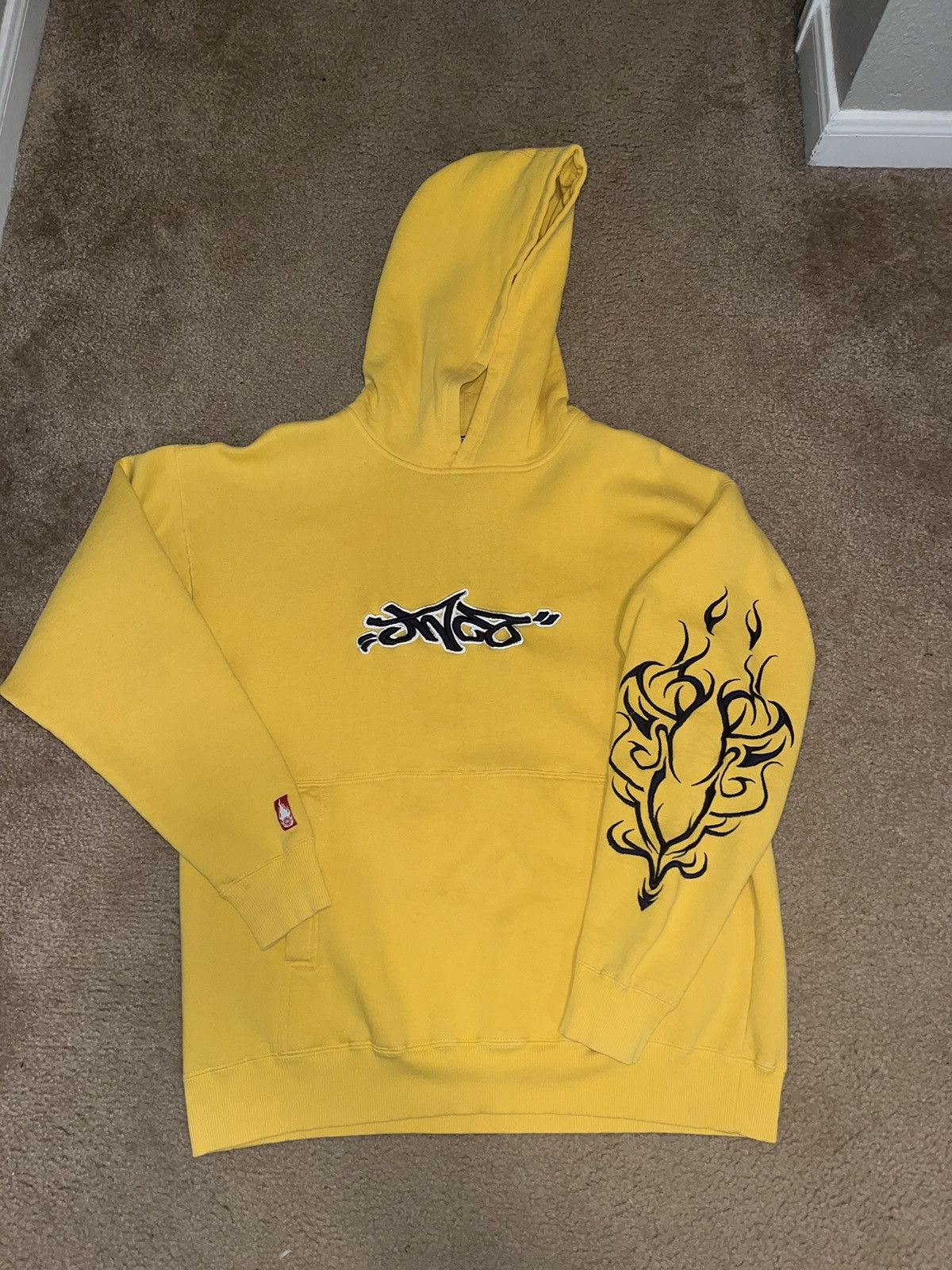 image of Dope Yellow Jnco Hoodie, Men's (Size Medium)