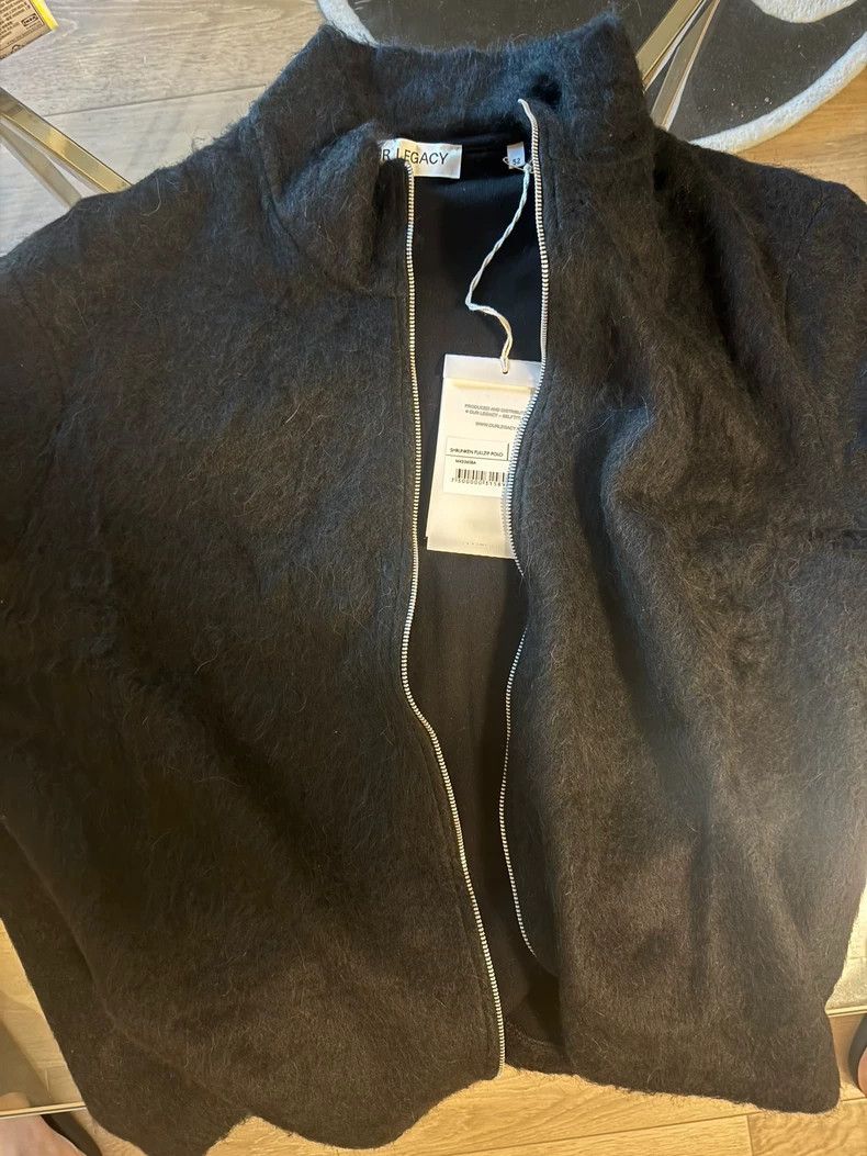 Our Legacy Our Legacy size52 Black horsehair zipper coat Size US L / EU 52-54 / 3 - 3 Thumbnail