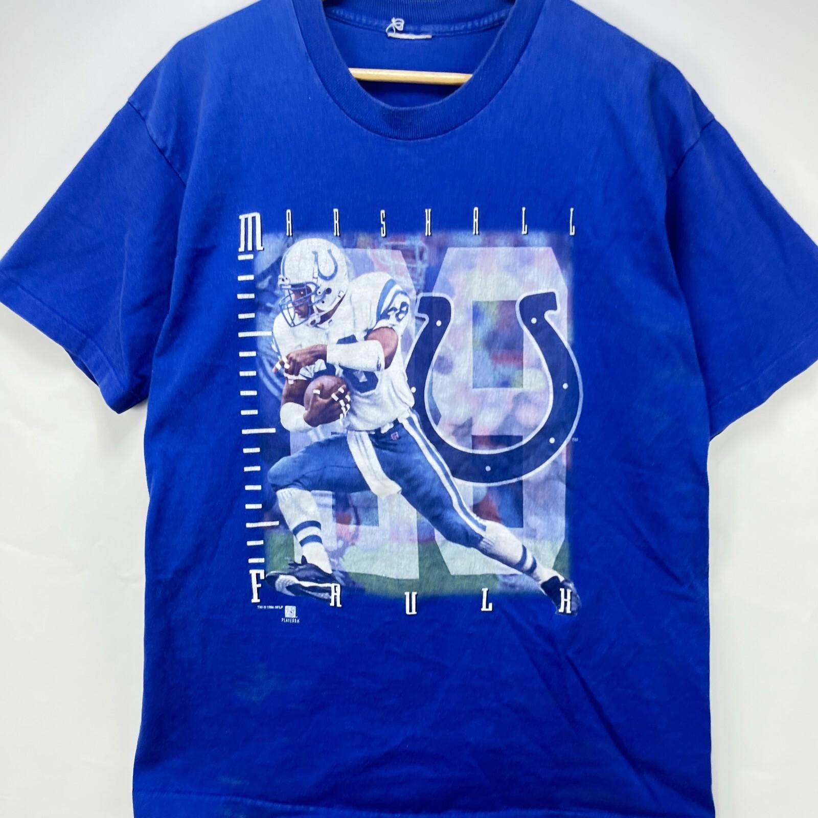 NFL Vintage Marshall Faulk Indianapolis Colts T Shirt XL Size US XL / EU 56 / 4 - 2 Thumbnail
