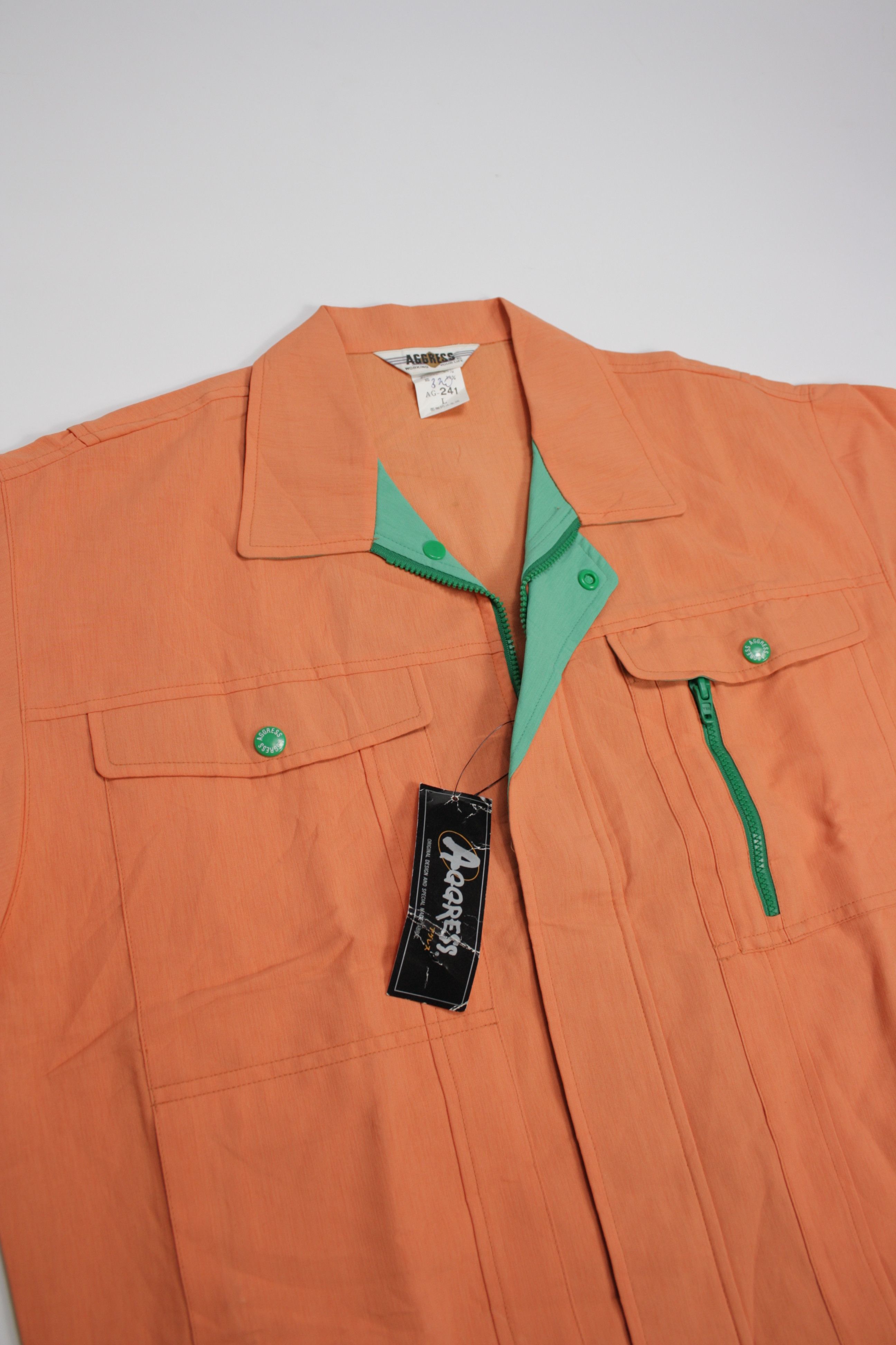 Japanese Brand × Vintage Aggress Y2K Vintage Japanese Workwear Utility Jacket Shirt Size US M / EU 48-50 / 2 - 2 Thumbnail