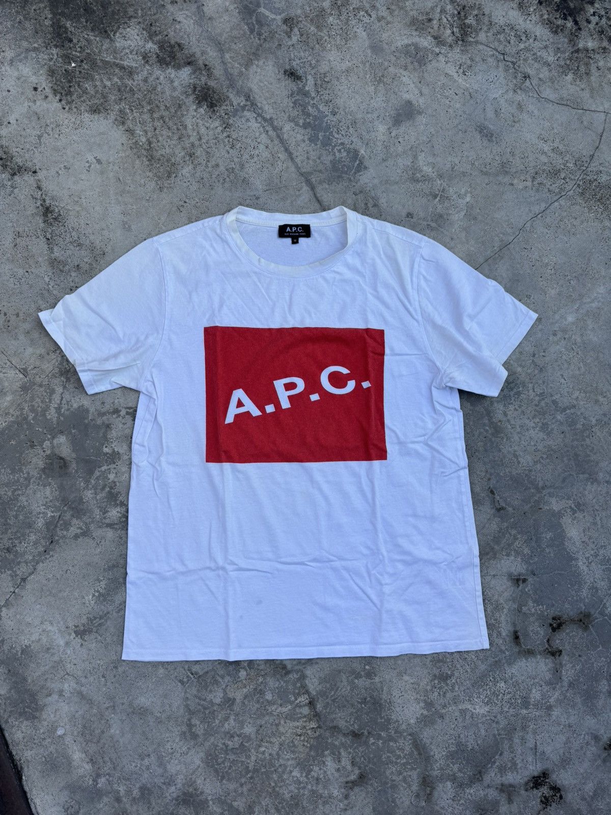 Apc Paris Big Logo Tshirt