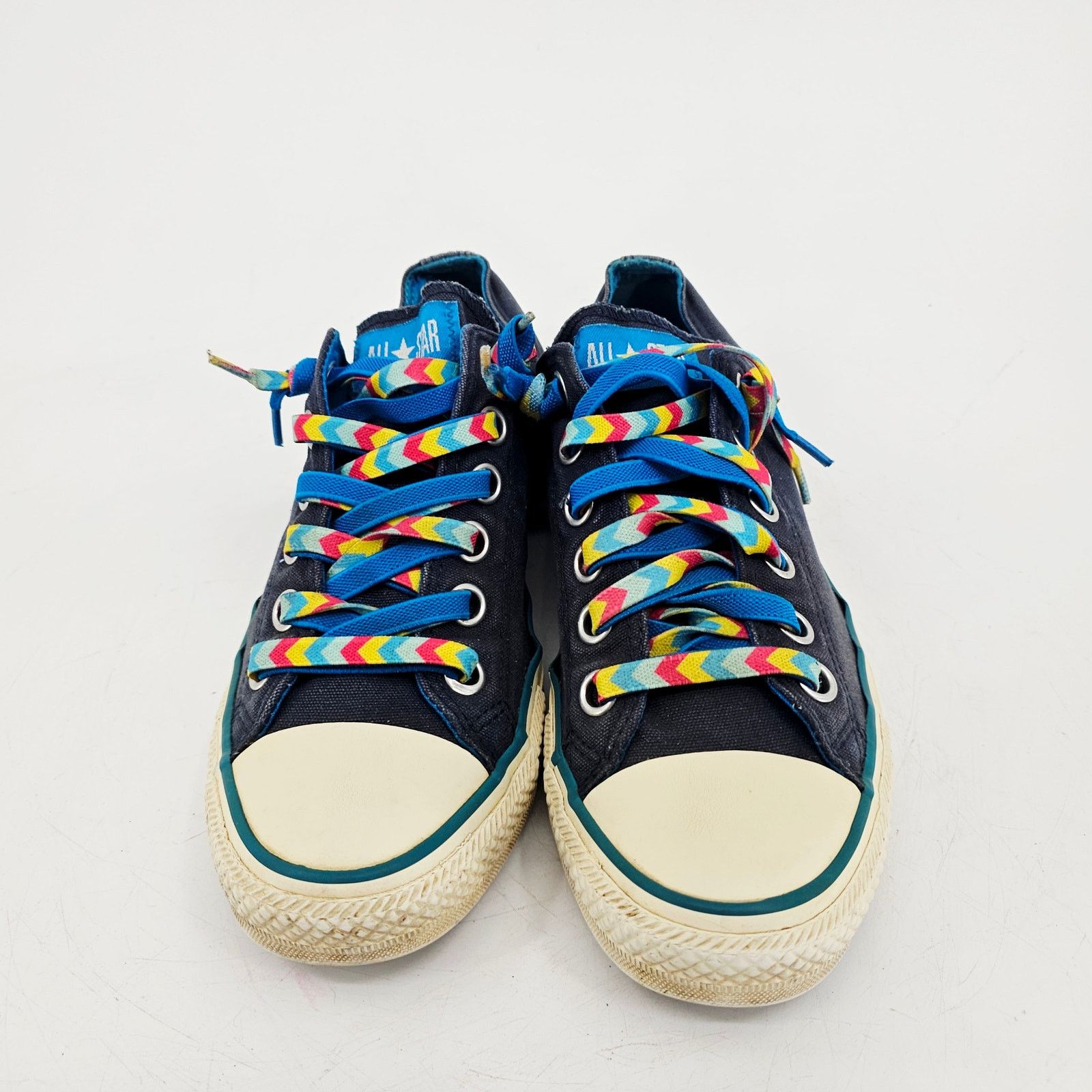 Converse Converse Chuck Navy Blue Rainbow Chevron sneaker Shoe 10 Size US 10 / IT 40 - 2 Thumbnail