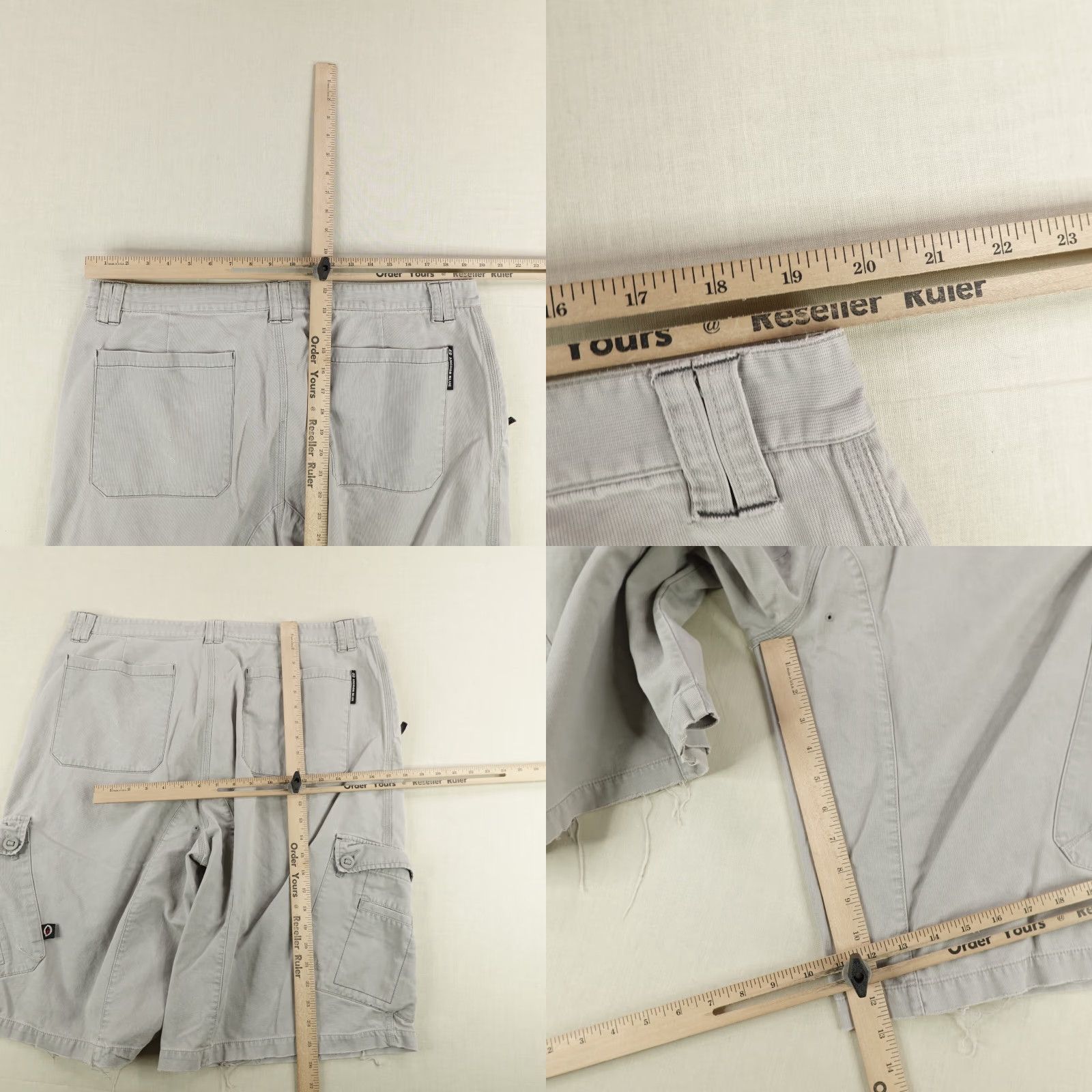 Anchor Blue VINTAGE Anchor Blue Shorts Mens 40 Gray Cargo Baggy Grunge Loose Y2K Grunge Casual Travel Workwear Cotton 13in Inseam Mens Size US 39 - 8 Thumbnail