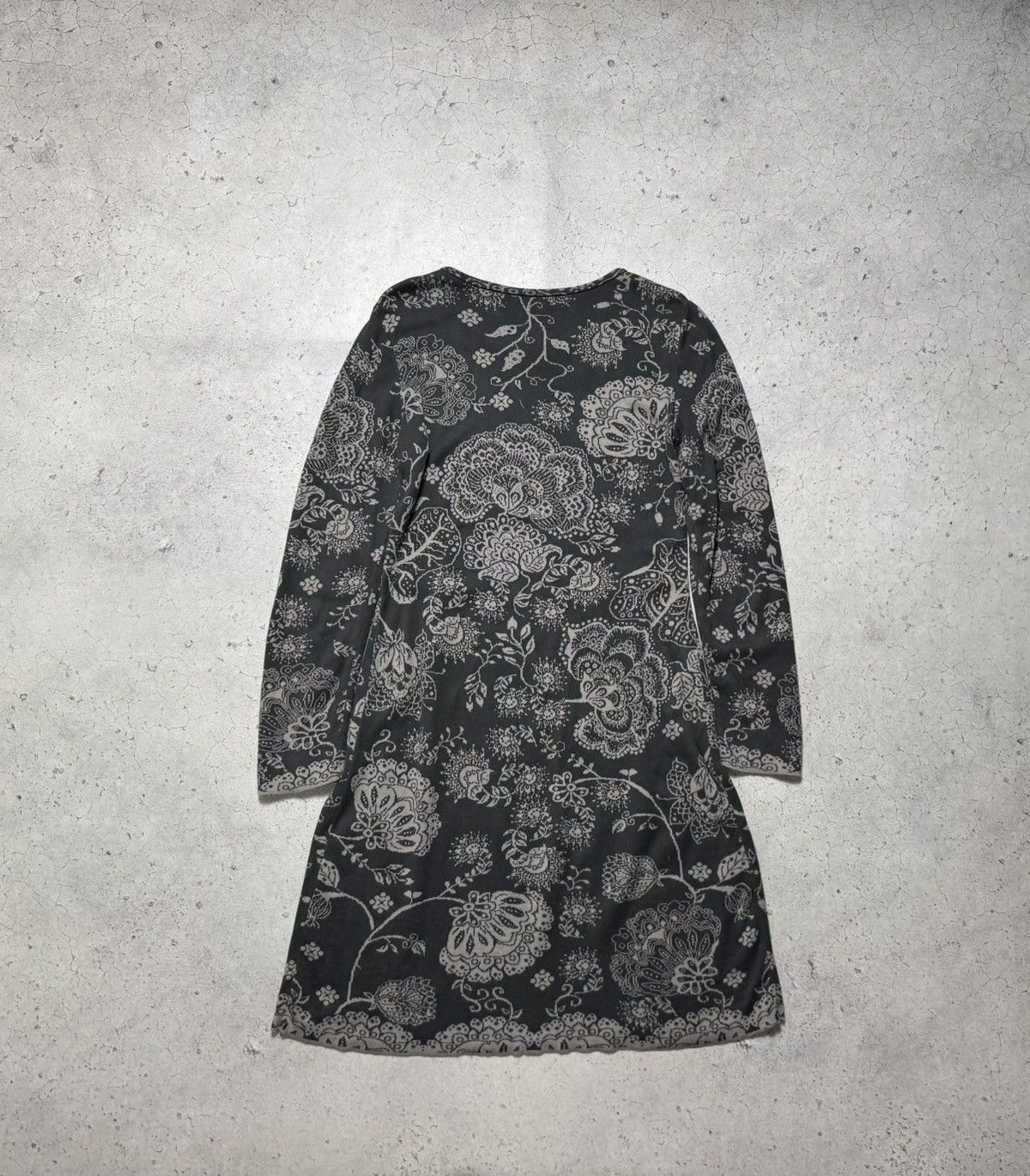 Vintage Ivko Women’s Floral Dress Wool Long Sleeve Size 38 Size XS / US 0-2 / IT 36-38 - 8 Thumbnail