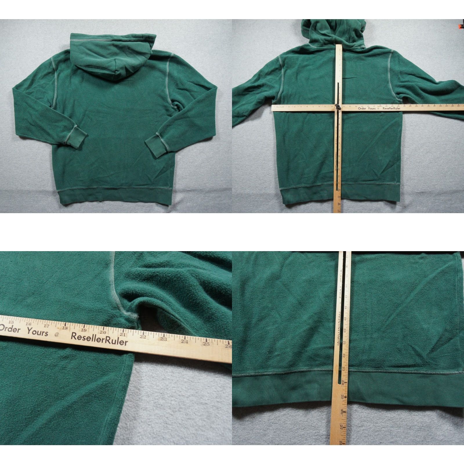 Vintage Mate Sweatshirt Womens XS/S Green Hoodie Pullover Inside Out Sweater Ladies Size S / US 4 / IT 40 - 8 Thumbnail
