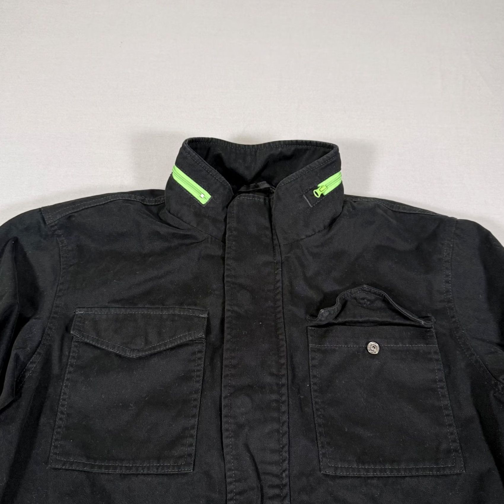 Vintage DC Jacket Mens Medium Black Ken Block Monster Energy Military Zip Up Skate Y2K Size US M / EU 48-50 / 2 - 2 Thumbnail