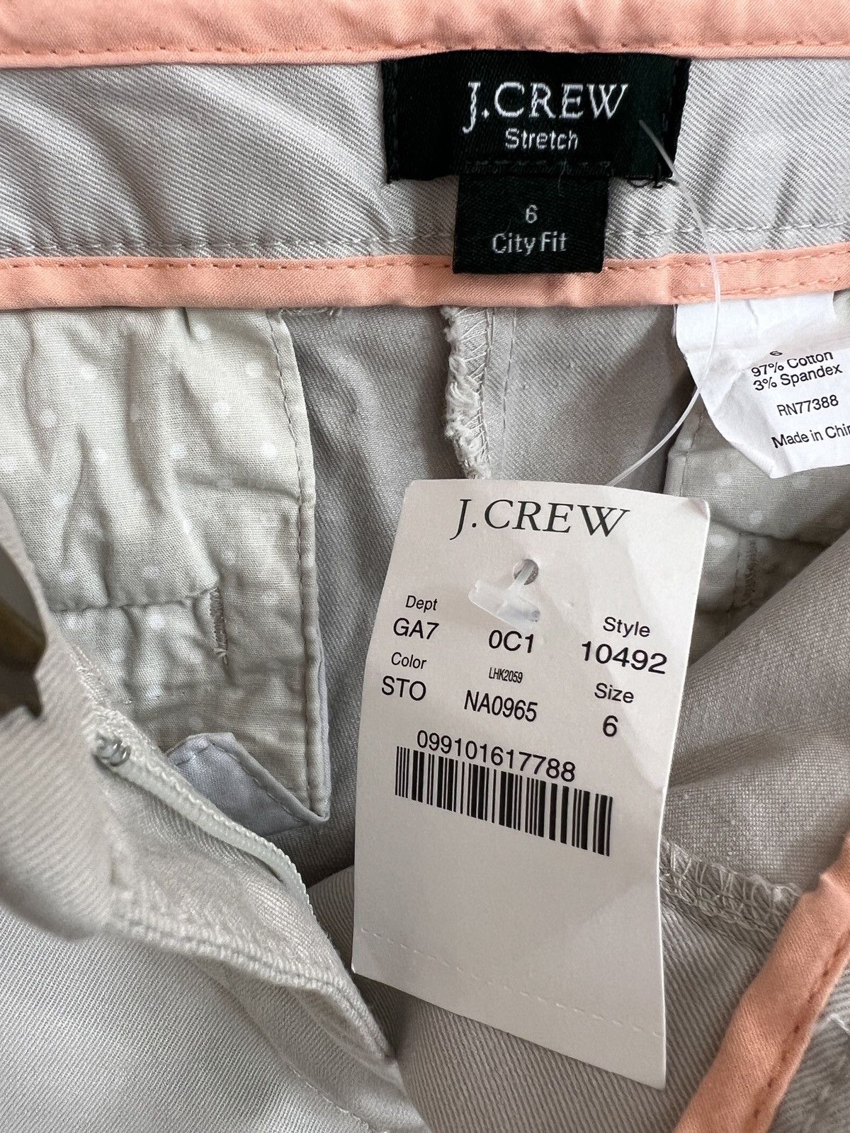 J.Crew J.Crew cream City fit stretch pants size 6 Size 28" / US 6 / IT 42 - 9 Thumbnail