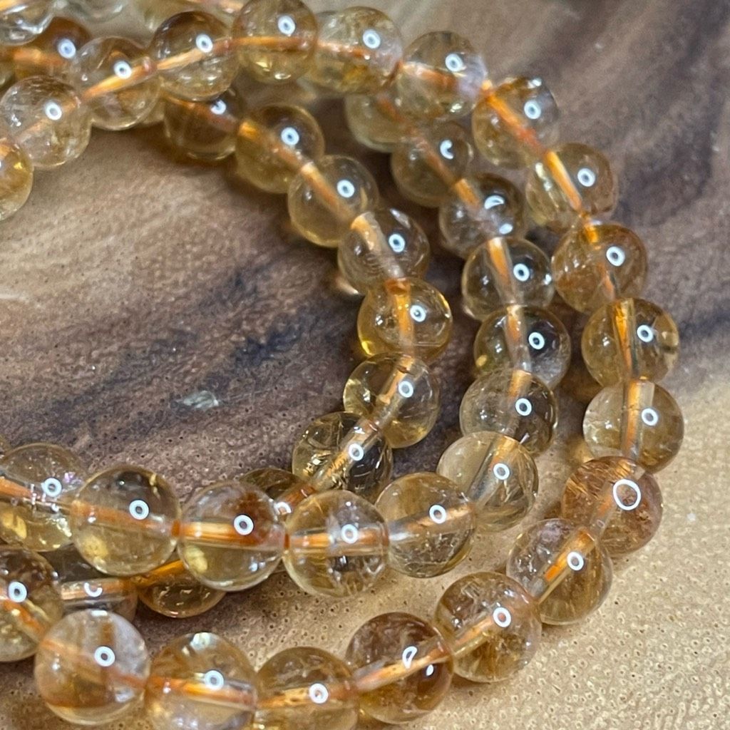Other Citrine beaded stretch bracelet ONE NEW reiki meditation cry Size ONE SIZE - 2 Thumbnail