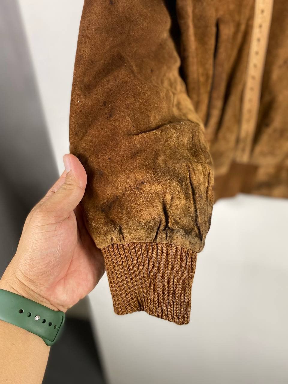 Japanese Brand vintage japanese brand suede leather bomber jacket Size US L / EU 52-54 / 3 - 4 Thumbnail
