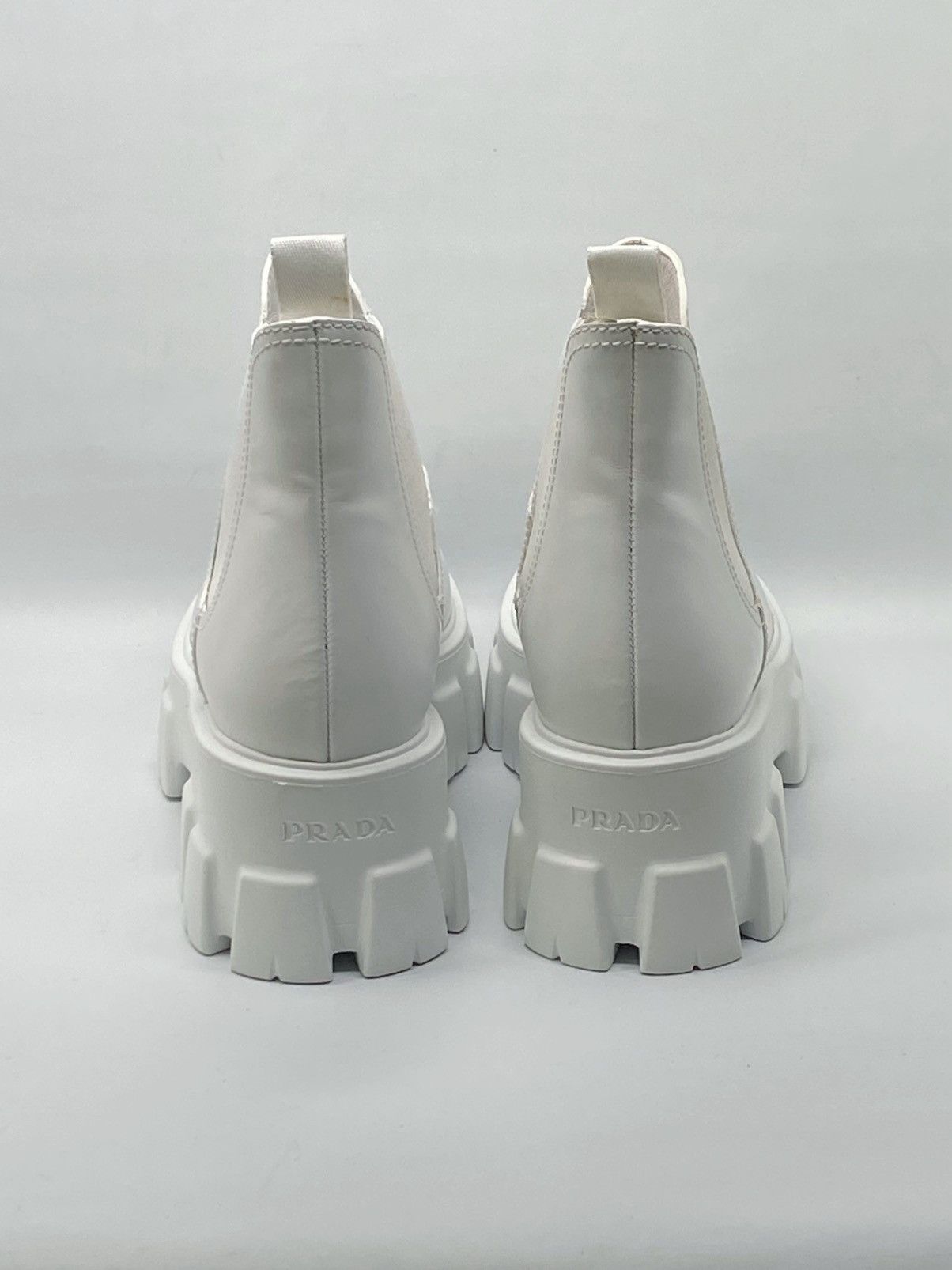 Prada Prada Monolith Leather Lug-Sole Chelsea Boots size 37 Size US 7 / IT 37 - 8 Thumbnail