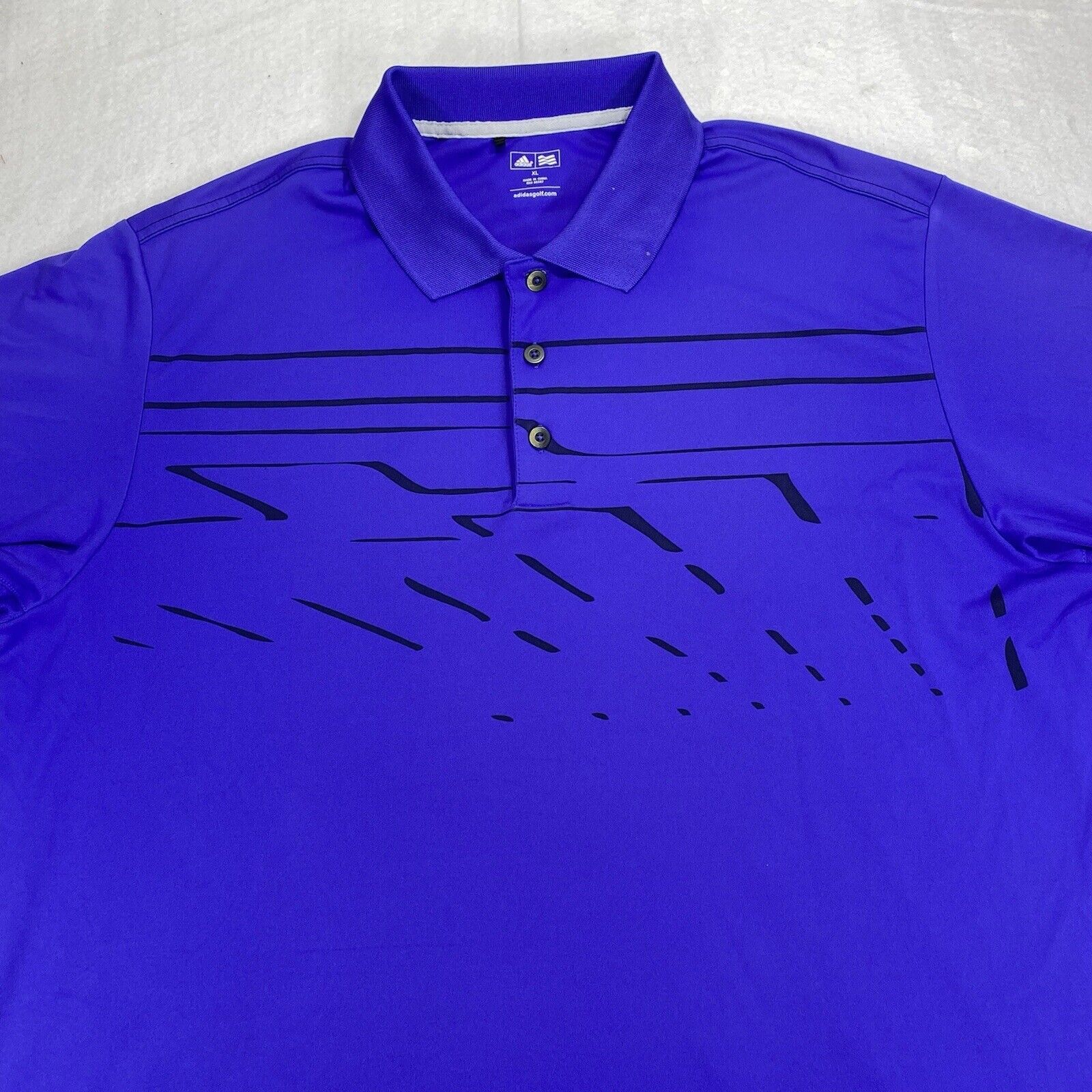 Adidas Adidas Golf XL Lightweight Athletic Polo Purple Black Shirt Size US XL / EU 56 / 4 - 5 Thumbnail