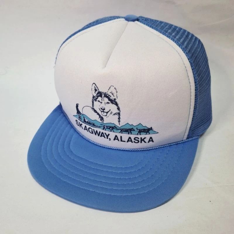 Vintage Vintage Skagway Alaska Dog Sled Trucker Hat Snapback Size ONE SIZE - 3 Thumbnail