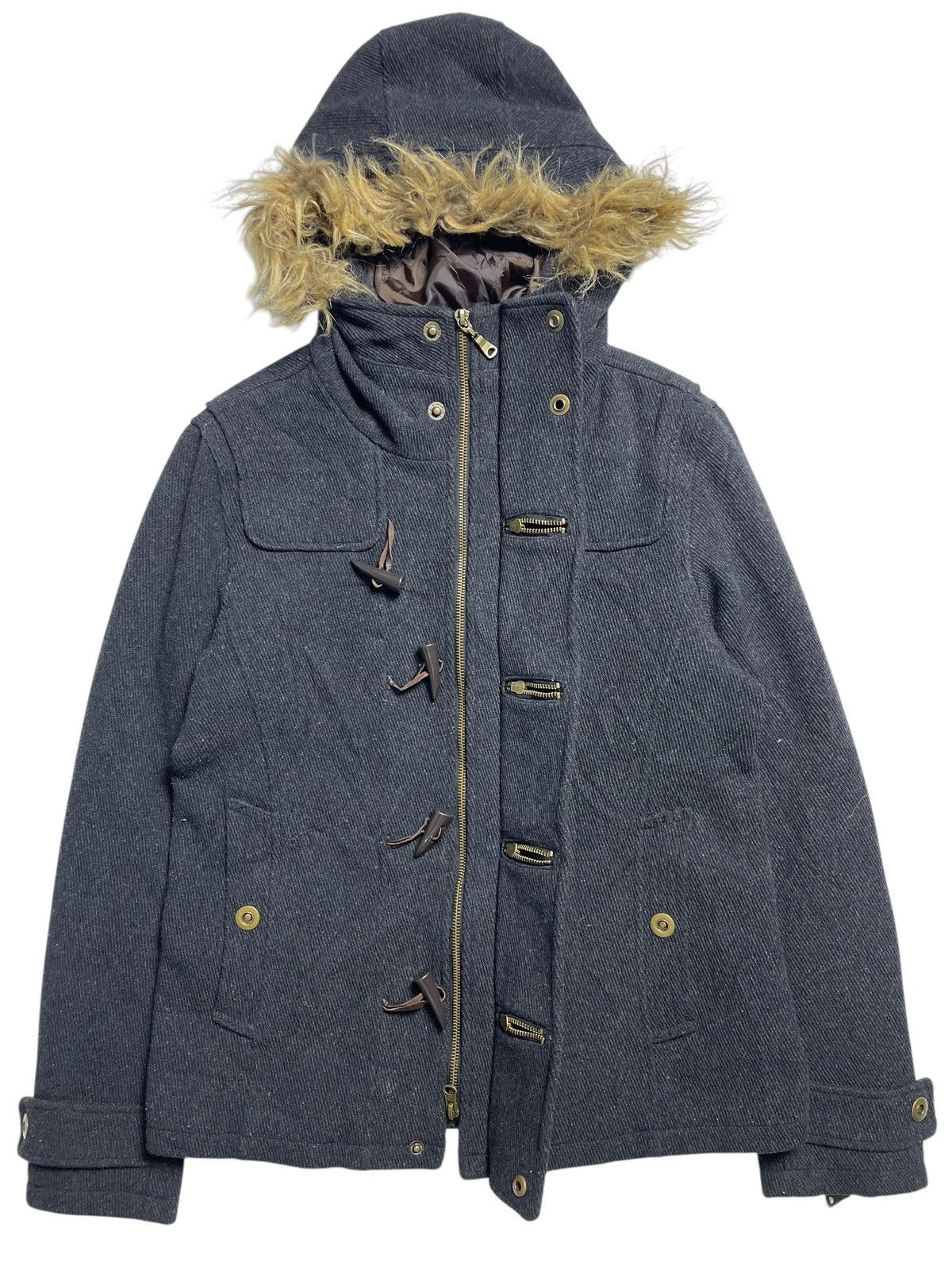 BUFFALO BOBS 2000’s Semantic Design - Vkei Style Toggle Fur Parka Jacket Size US M / EU 48-50 / 2 - 2 Thumbnail