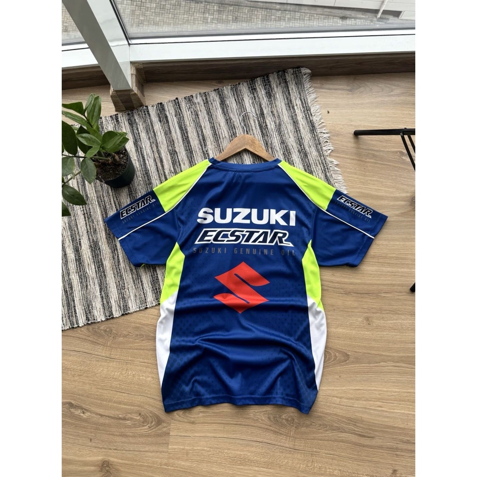 Vintage Suzuki Ecstar Racing Team T-Shirt Jersey Blue - Men S Size Jersey Short Sleeve 90s Retro Sports Car Official merchandise Size US S / EU 44-46 / 1 - 2 Thumbnail