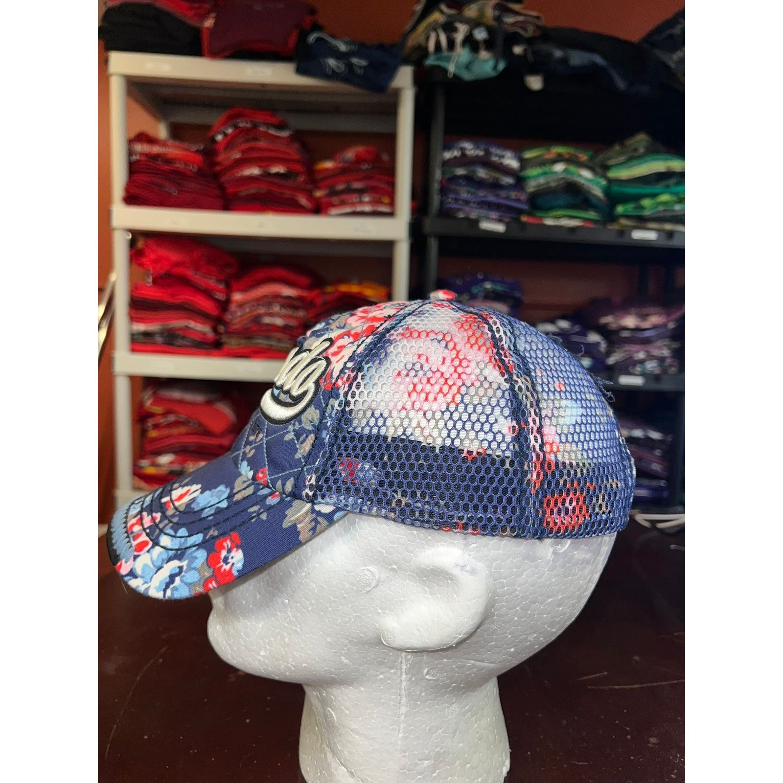 Robin Ruth Robin Ruth Colorado Hat Floral Flower Blue Snapback Headwear Size ONE SIZE - 5 Thumbnail
