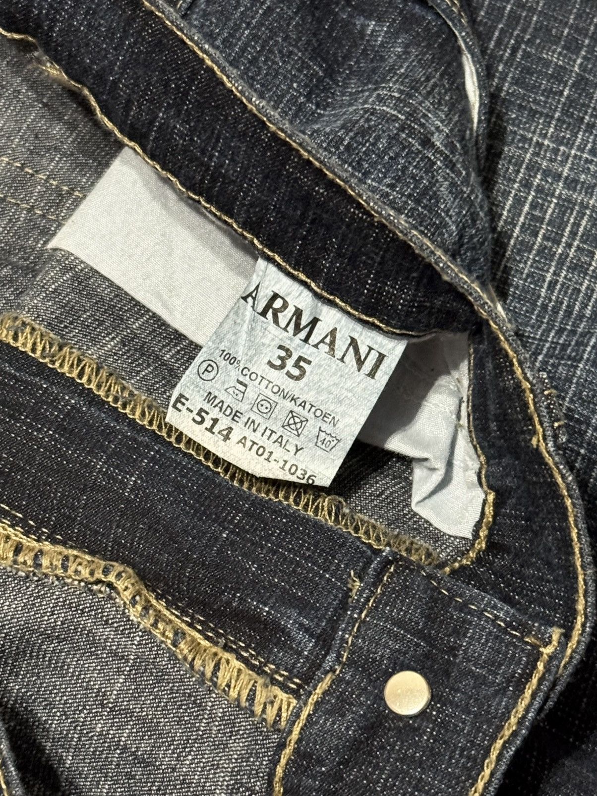 Giorgio Armani 🔷Vintage Giorgio Armani Jeans 90s🔷 Size US 35 - 6 Thumbnail