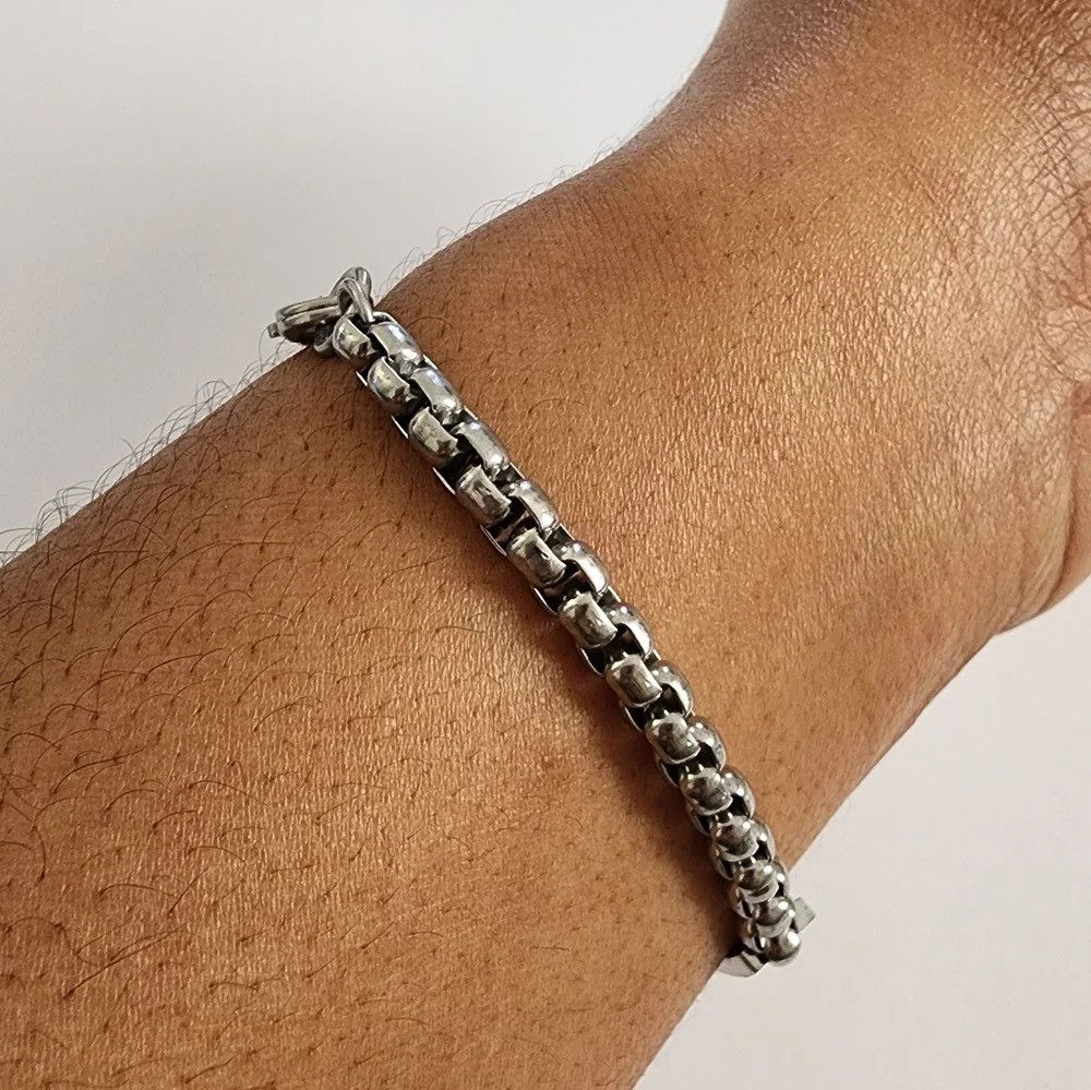 DKNY × Jewelry DKNY, Bar Tag Chain Bracelet Silver Tone Size ONE SIZE - 5 Thumbnail