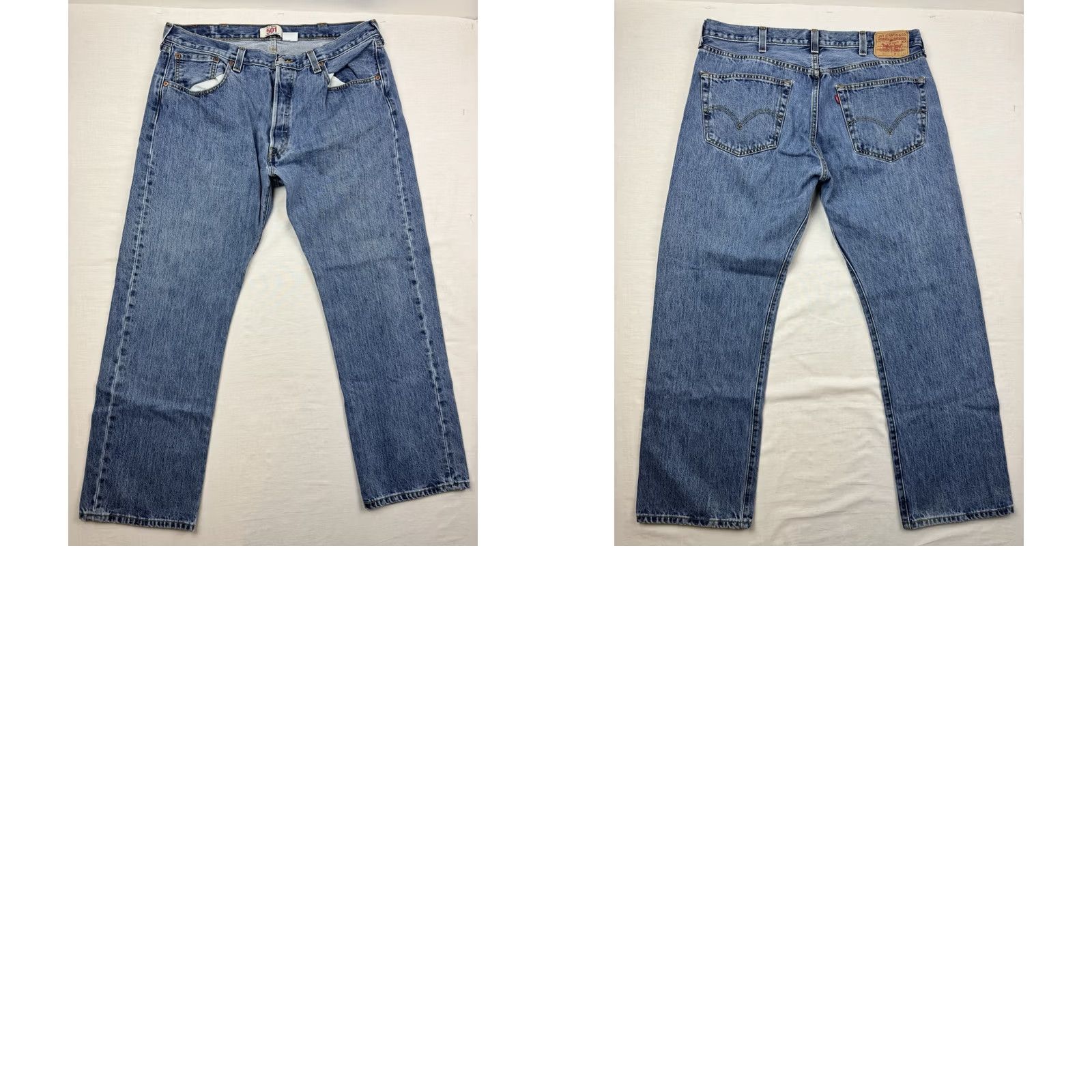 Levi's VINTAGE Levi's 501 Jeans Adult 38x30 Blue Button Fly Straight Leg Classic Denim Pants Mens Size US 38 / EU 54 - 10 Thumbnail