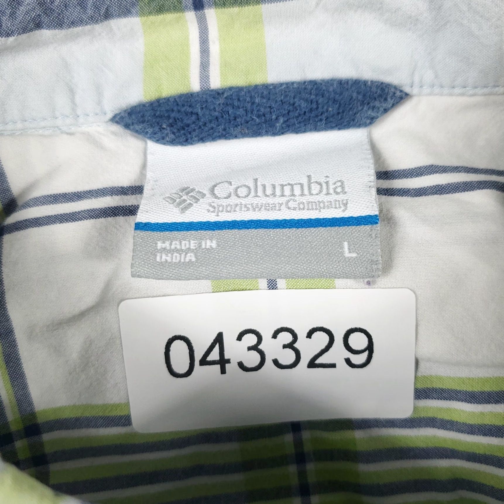 Vintage Columbia Shirt Mens L Blue Plaid Button-Up Short Sleeve Casual Button-Down Collar Men’s Regular Fit Size US L / EU 52-54 / 3 - 8 Thumbnail