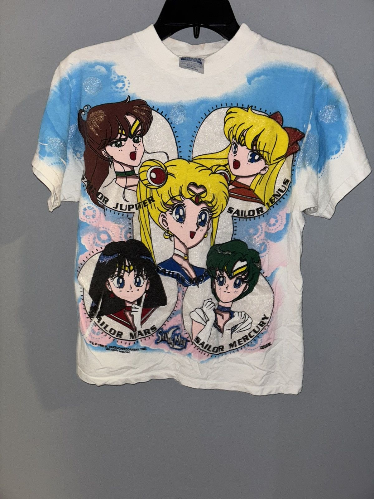Tultex 1996 Sailor Moon All Over Print (RARE) Size L / US 10 / IT 46 - 16 Thumbnail