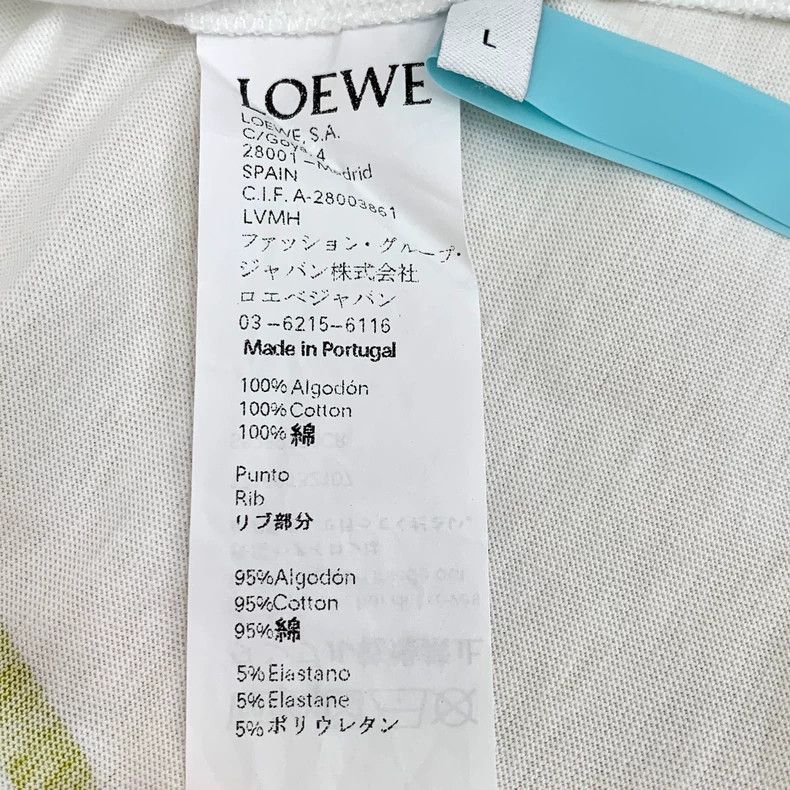 Loewe Loewe White lettered snow mountain print cotton round neck Size L / US 10 / IT 46 - 7 Thumbnail