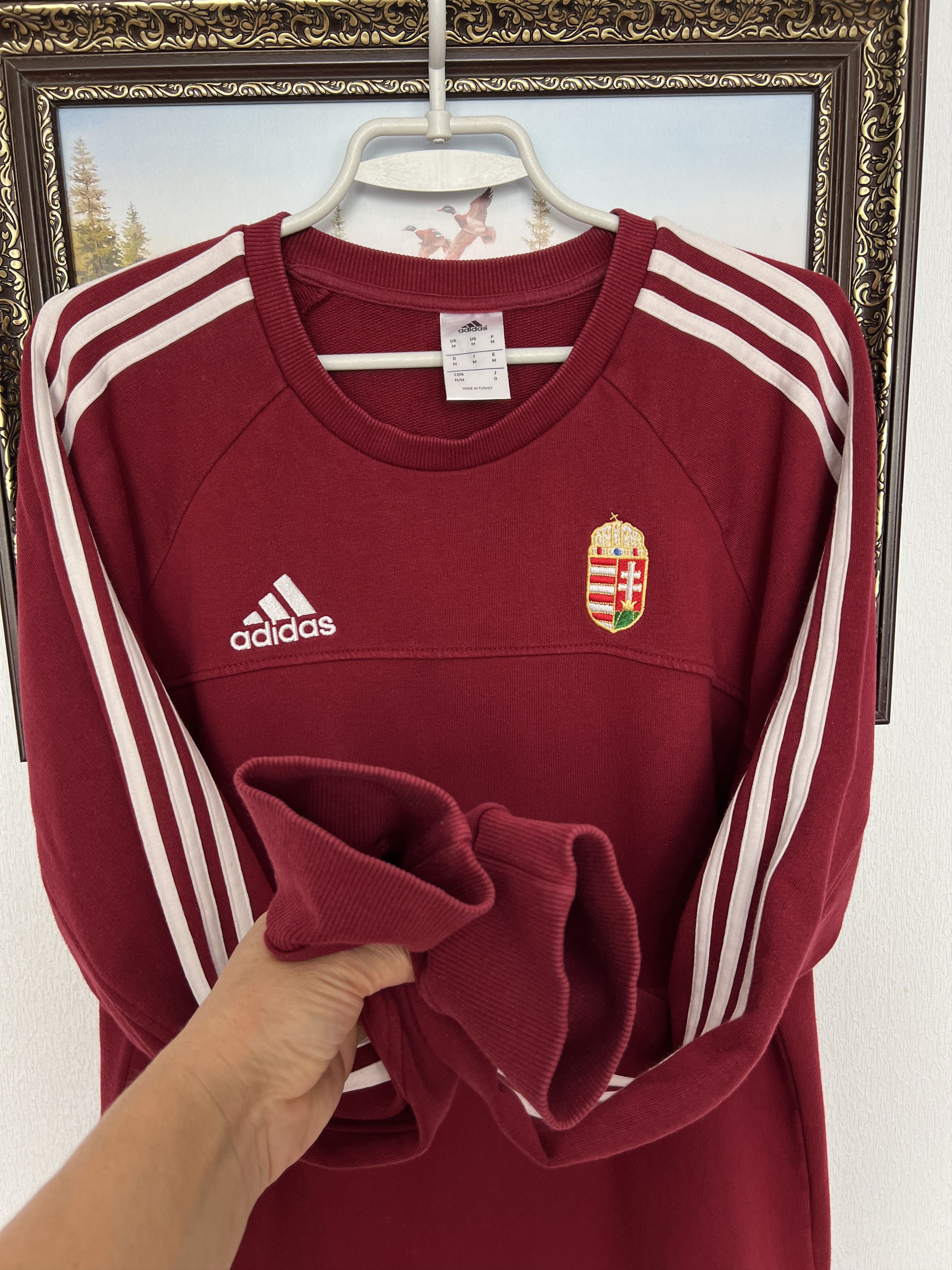 Adidas Vintage Hungary Football Sweatshirt Soccer Crewneck Track Size US M / EU 48-50 / 2 - 6 Thumbnail