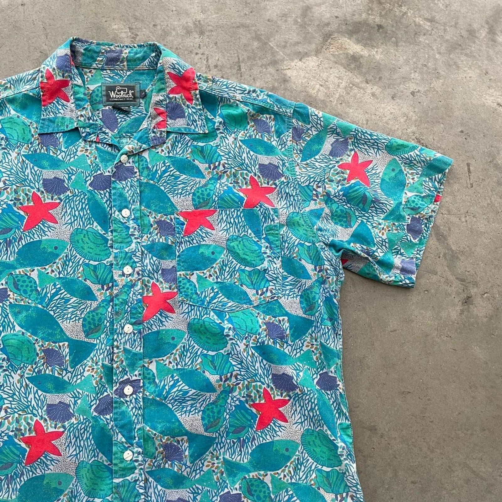 Vintage Vintage Woolrich Tropical Button Up Shirt Size US L / EU 52-54 / 3 - 3 Thumbnail