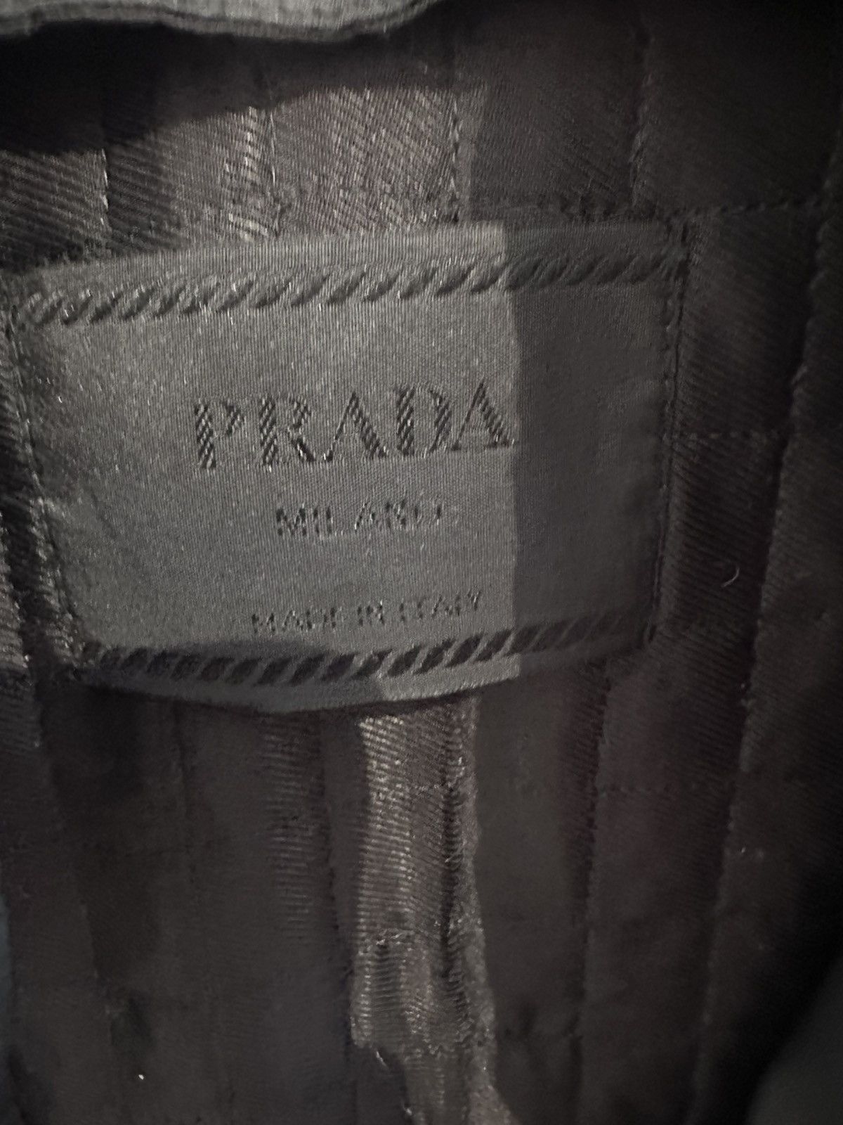 Prada Vintage Prada Leather and Nylon Field Jacket Size US L / EU 52-54 / 3 - 3 Thumbnail