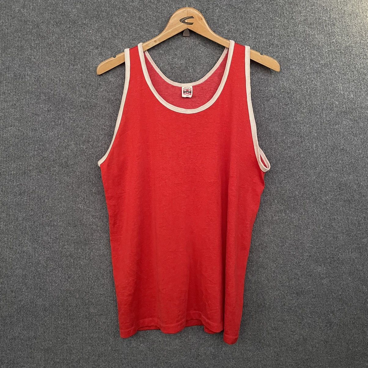 Mason's × Vintage Vintage 1980s Mason Athletic Tank Top Size US M / EU 48-50 / 2 - 1 Thumbnail
