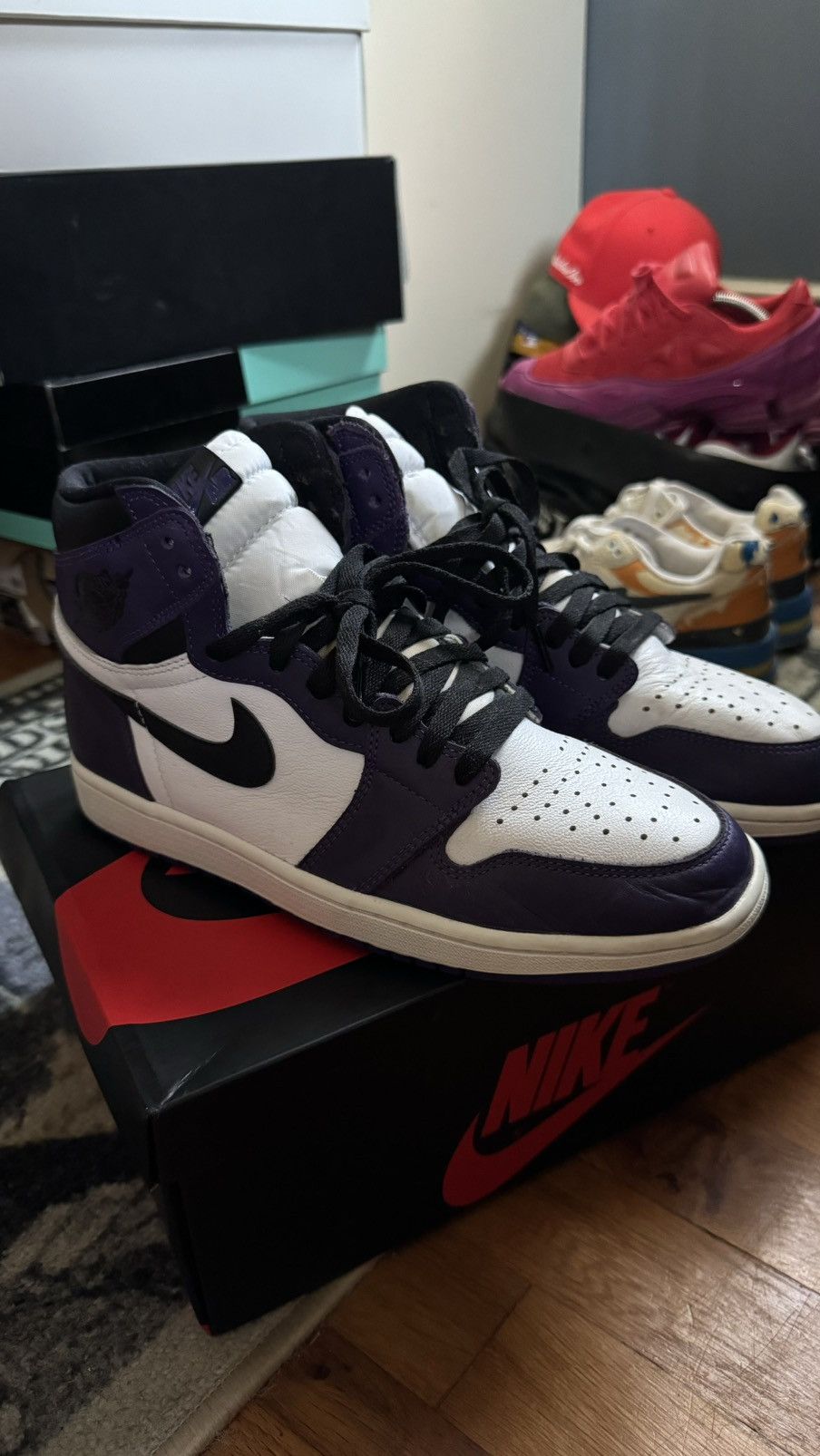 Jordan 1 Court Purple